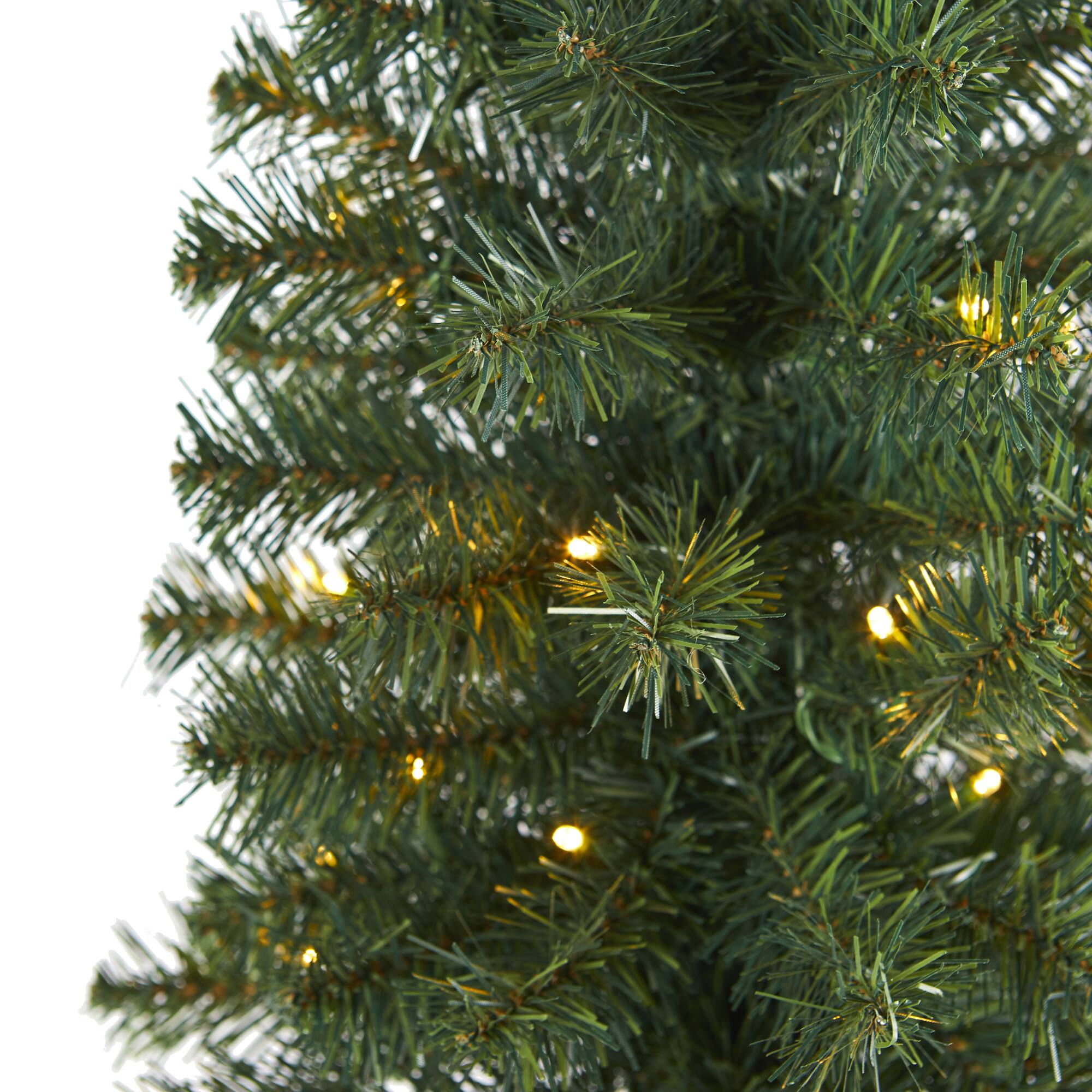 2ft. Pre-Lit Artificial Christmas Tree, Clear LED Lights