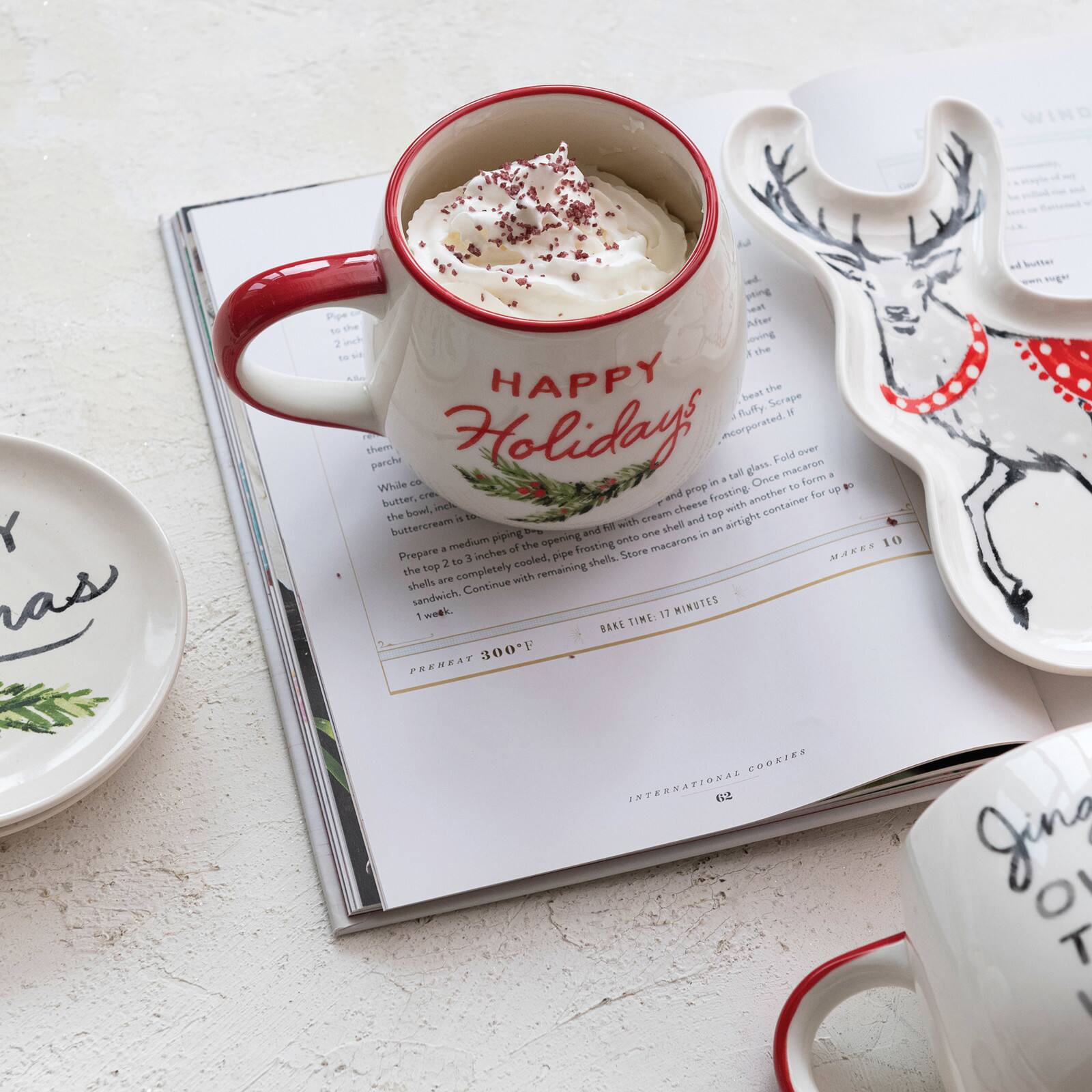 Hello Honey® 16oz. Animal & Holiday Sentiment Stoneware Mug Set