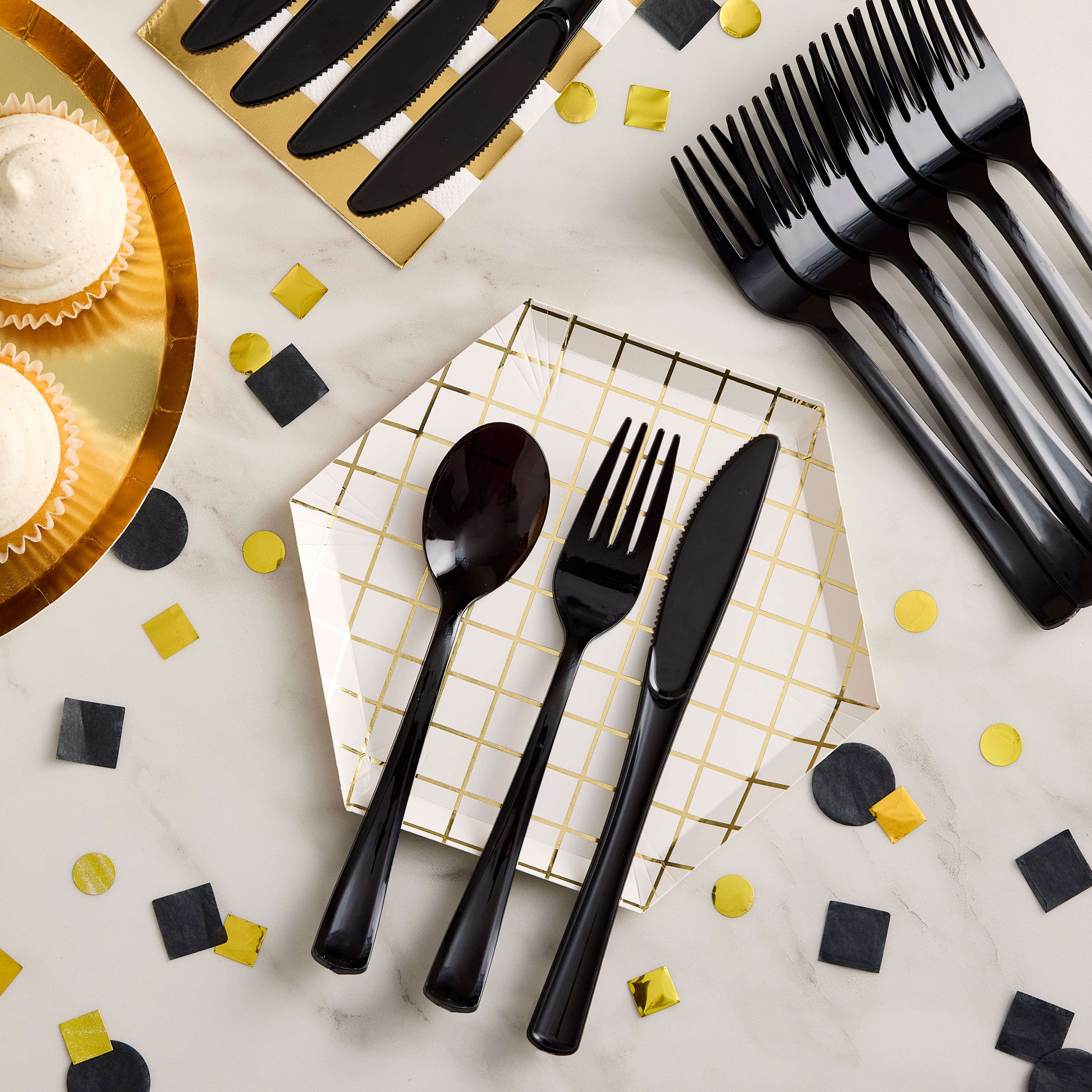 30 Piece Plastic Cutlery Set by Celebrate It&#x2122;