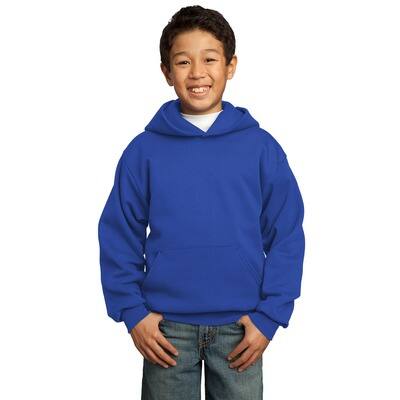 Kids Boys Unisex Plain Fleece Royal Blue Hoodie Zip Up Style