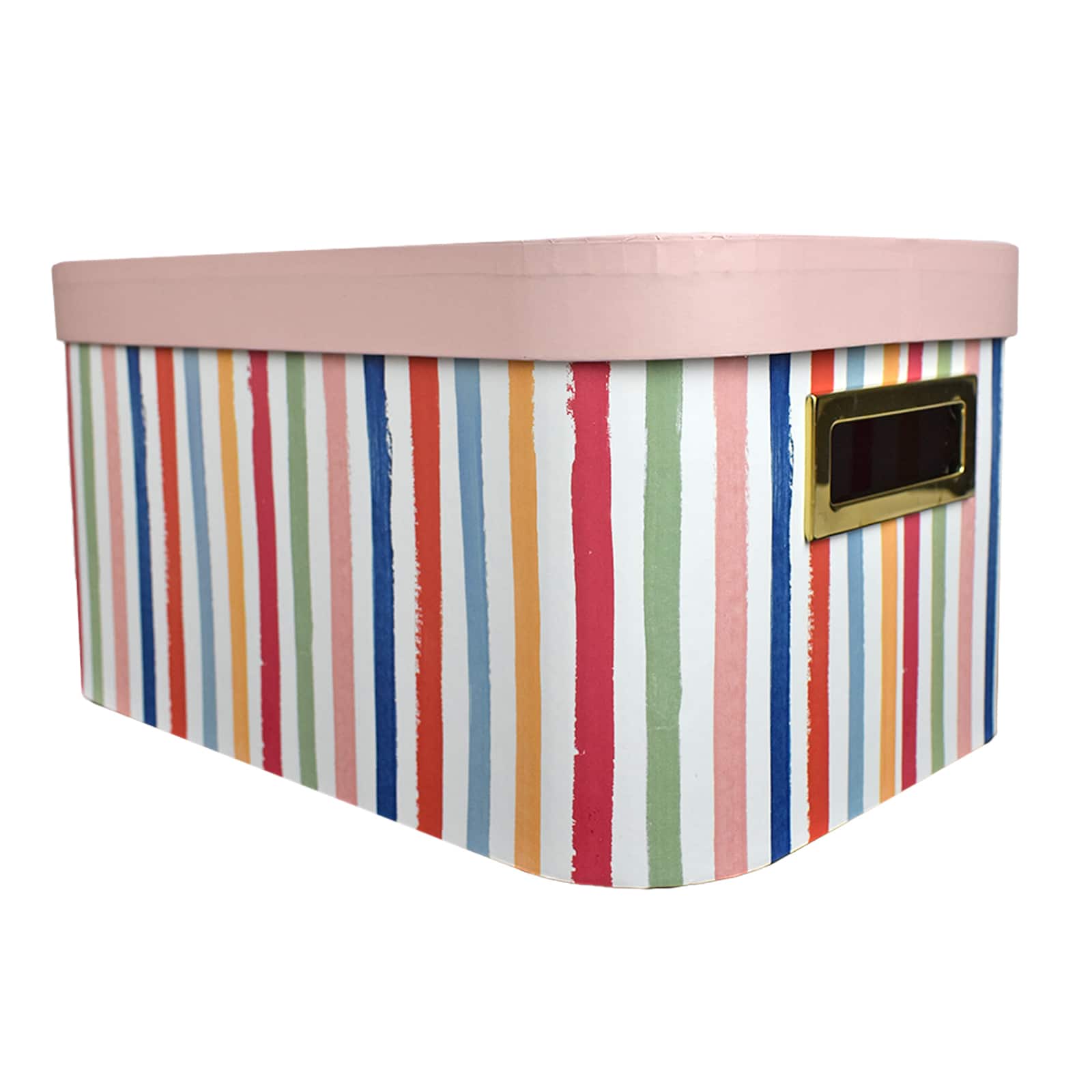 Medium Paint Striped Curved Edge Decorative Box by Ashland&#xAE;