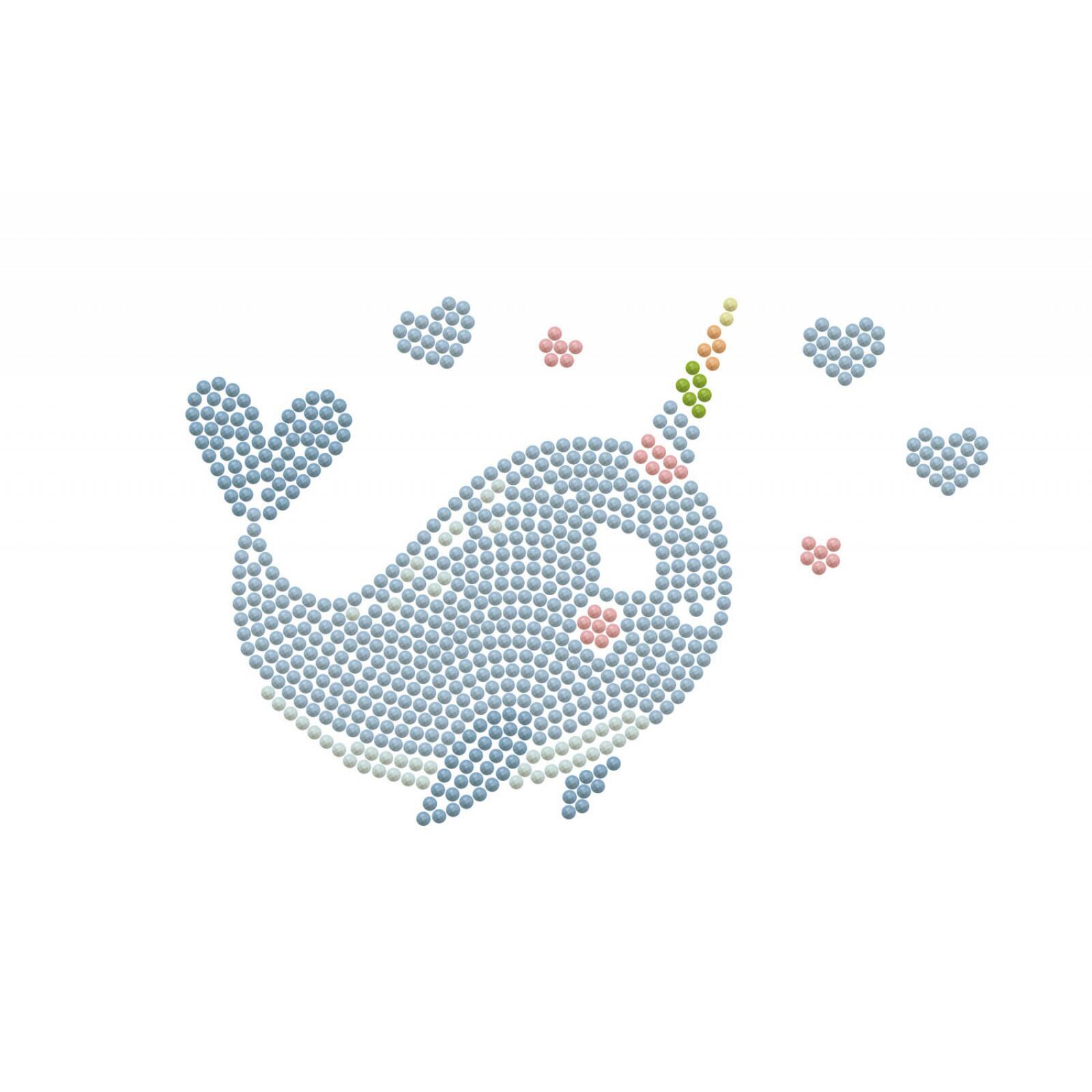 Diamond Dotz® Beginner Narwhal Love Zipper Pouch Diamond Painting Kit