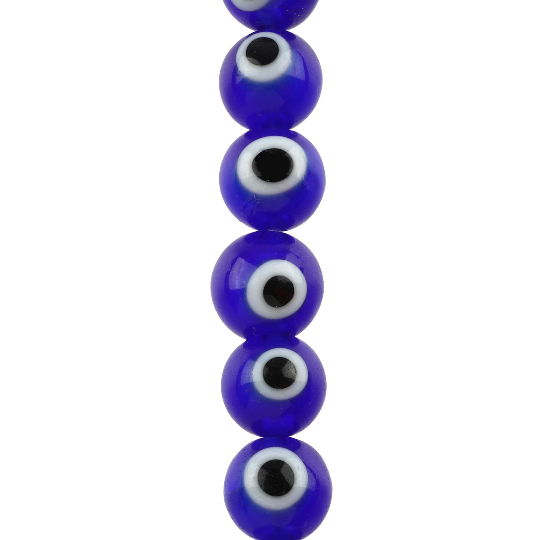 Lampwork Glass Round Evil Eye Beads, 8mm by Bead Landing™