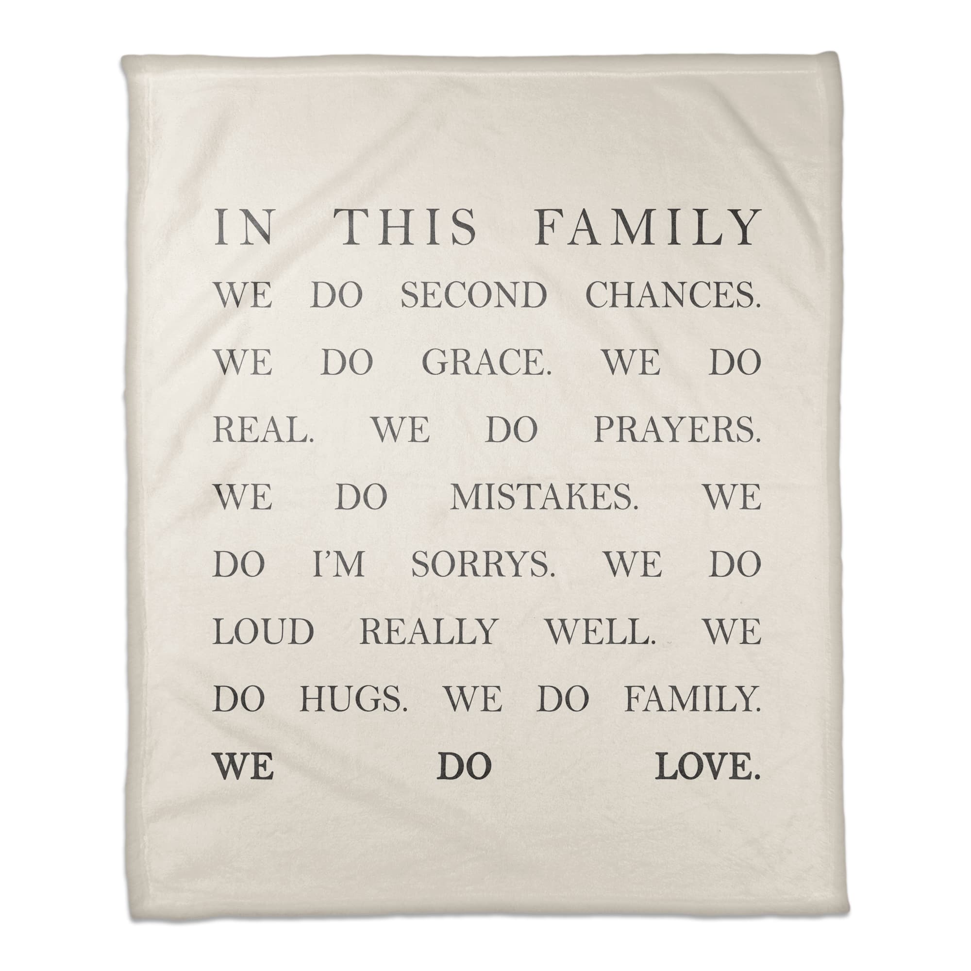 50" x 60" In This Family Coral Fleece Throw Blanket