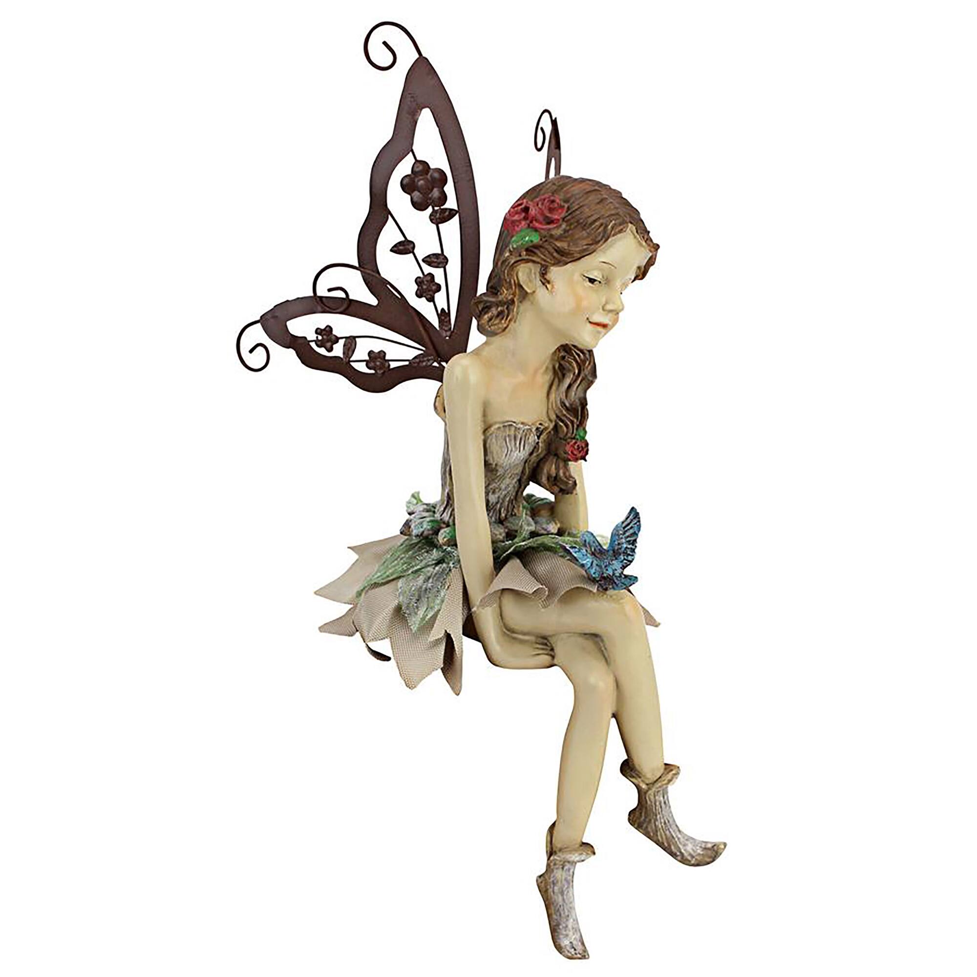 Design Toscano 12.5" Fannie the Fairy Sitting Statue
