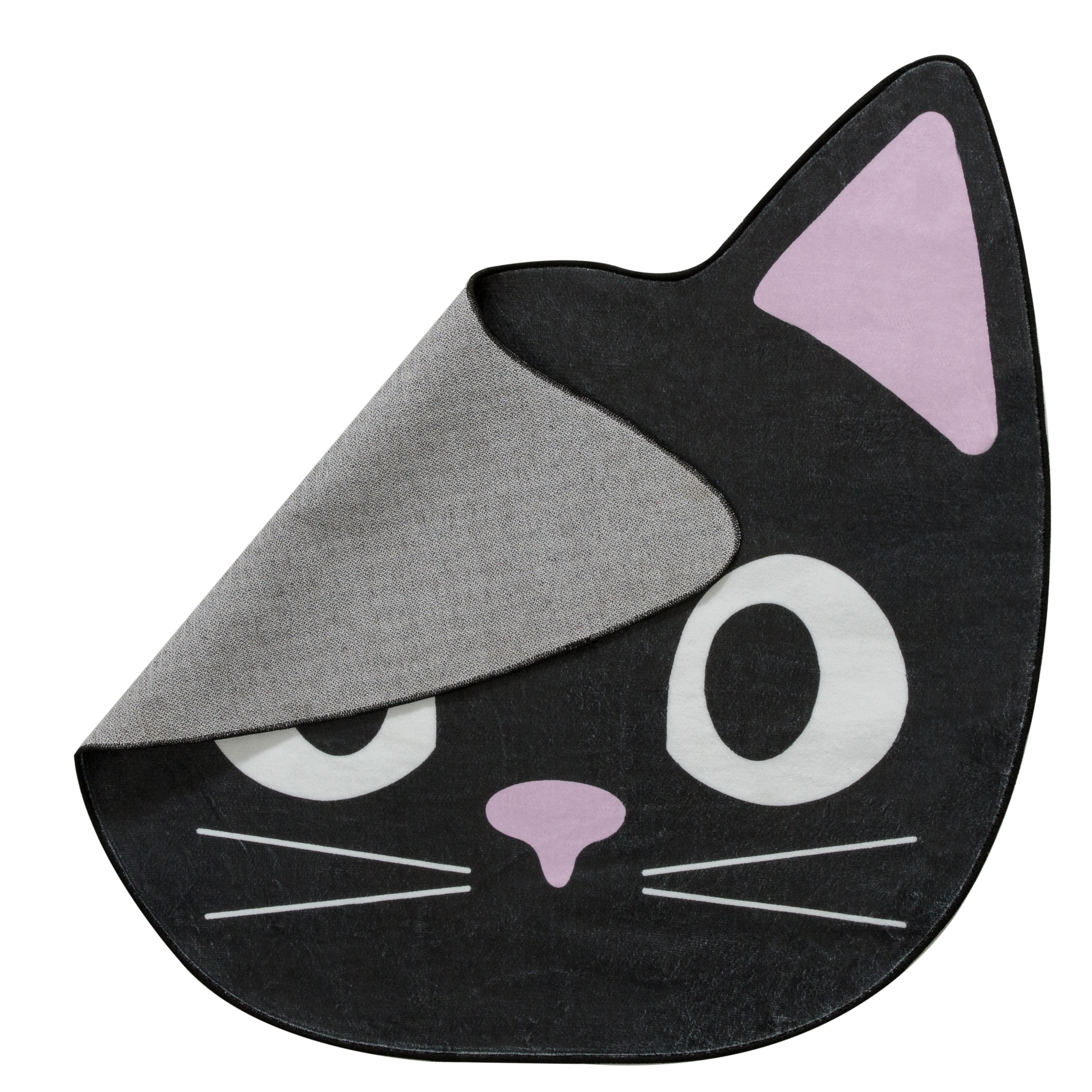 3ft. x 5ft. Black Cat Washable Area Rug by Ashland&#xAE;