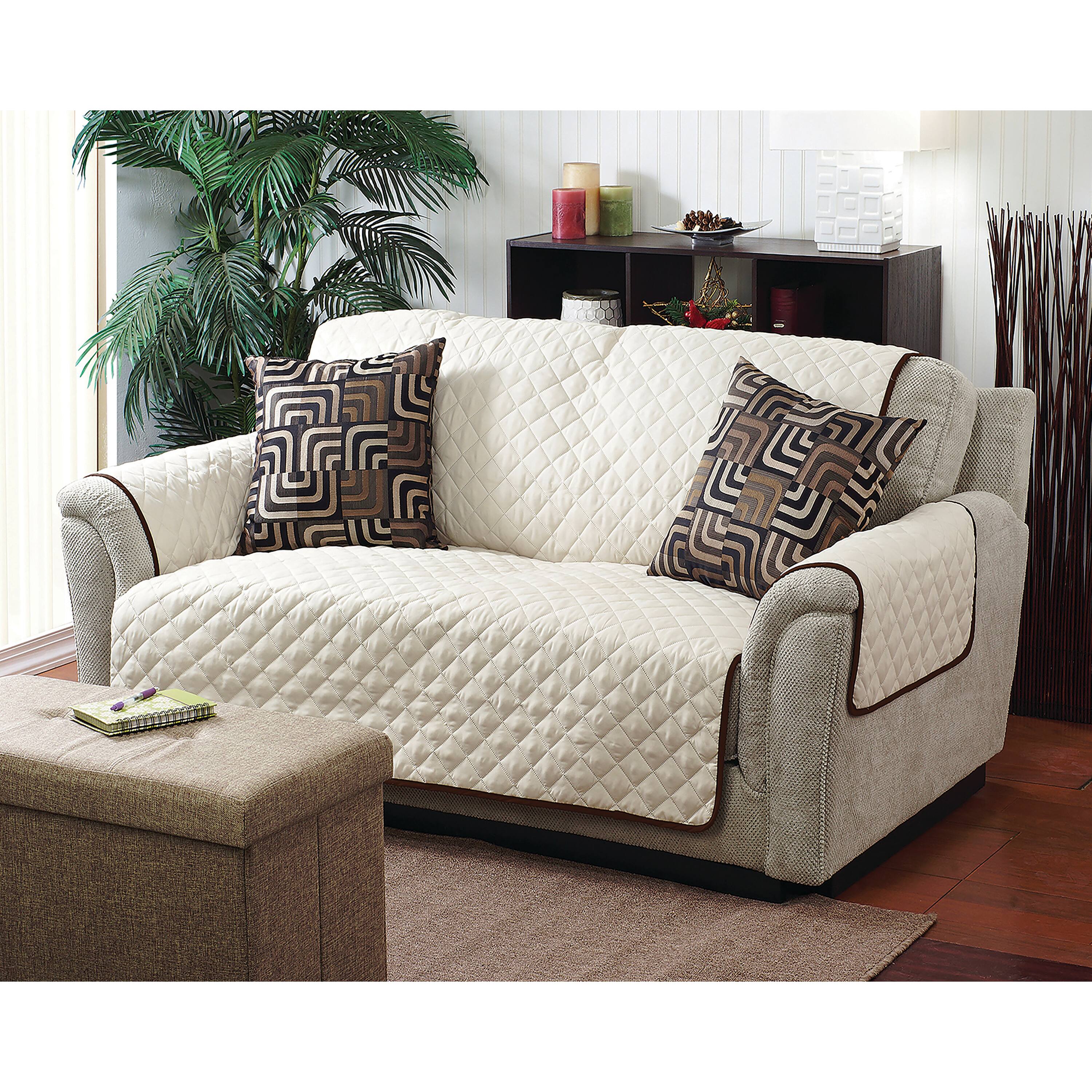 Home Details Reversible Quilted Furniture Sofa Protector