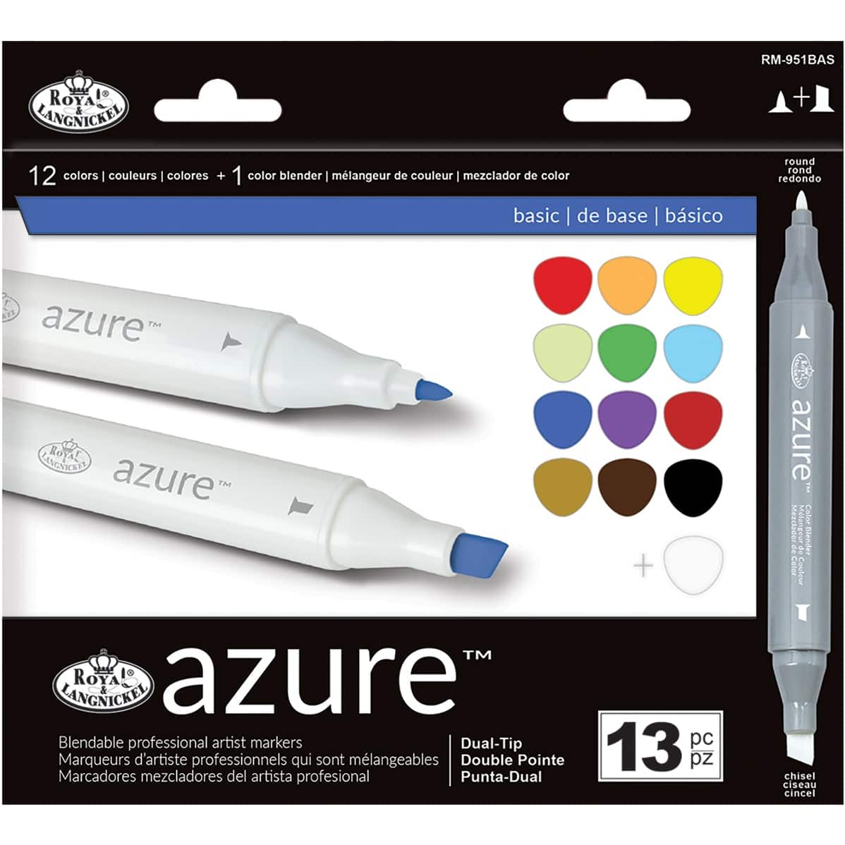 Royal & Langnickel Royal Brush Azure Marker Set Classroom Pack 