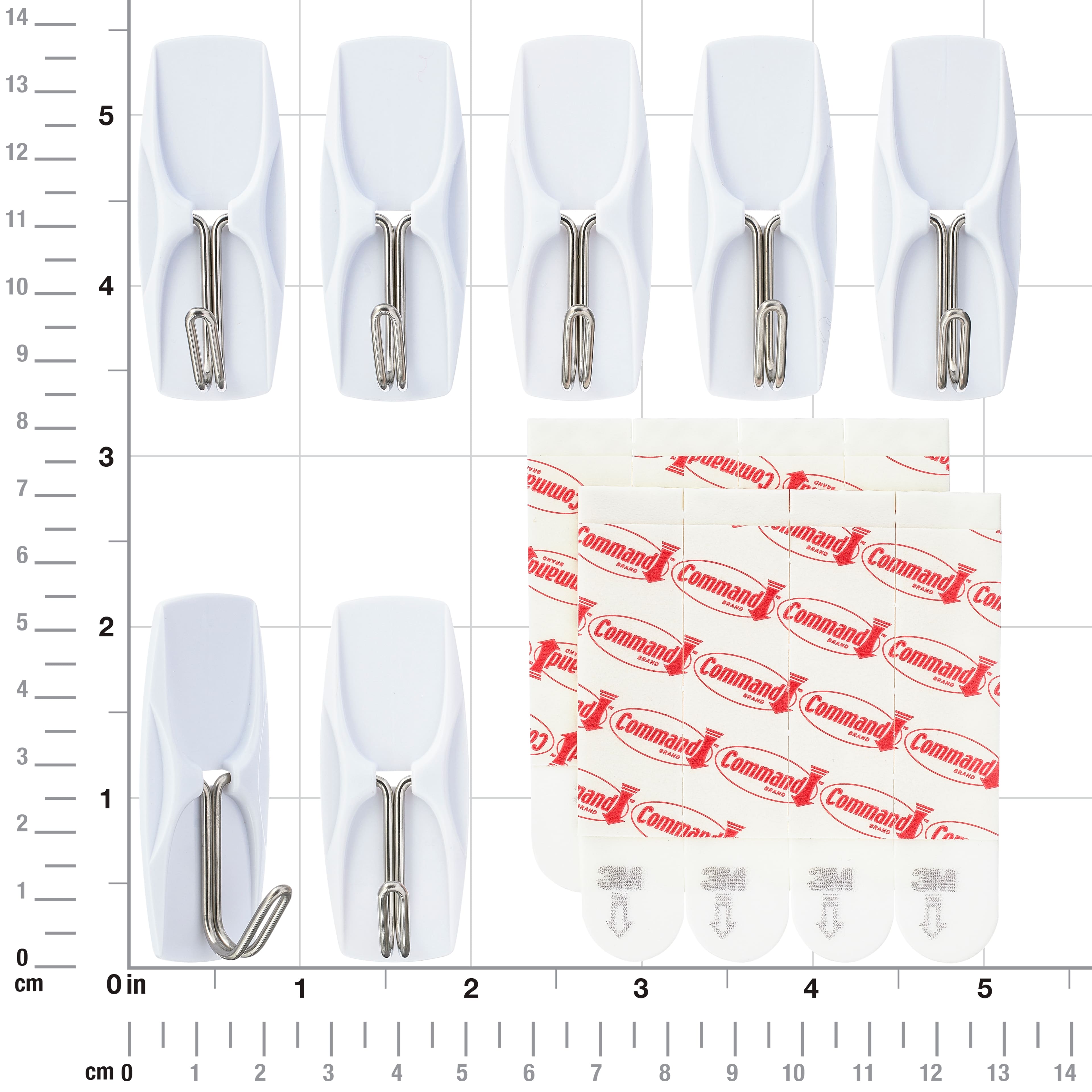 12 Packs: 7 ct. (84 total) Command&#x2122; White Medium Wire Hooks