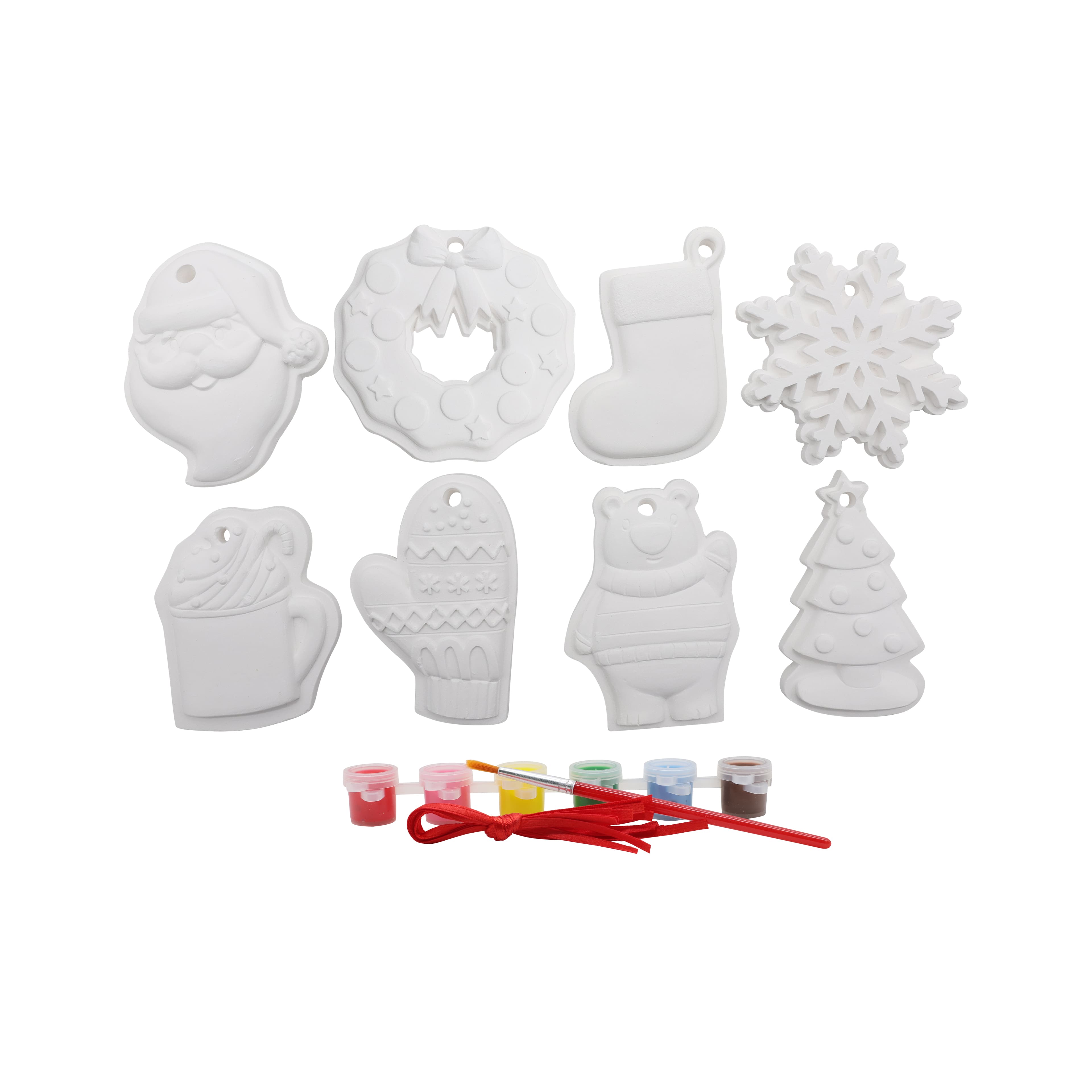 Christmas Icon Plaster Ornament Kit by Creatology&#x2122;