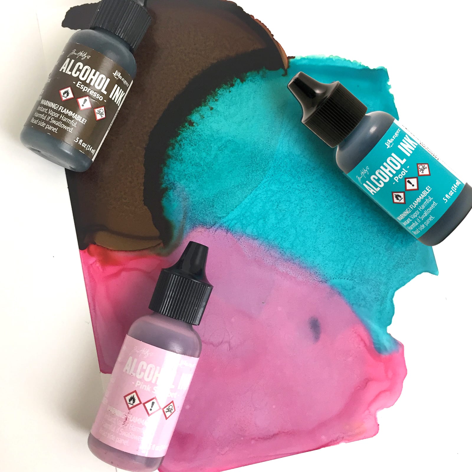 6 Packs: 3 ct. (18 total) Tim Holtz® Alcohol Ink Set, Retro Cafe