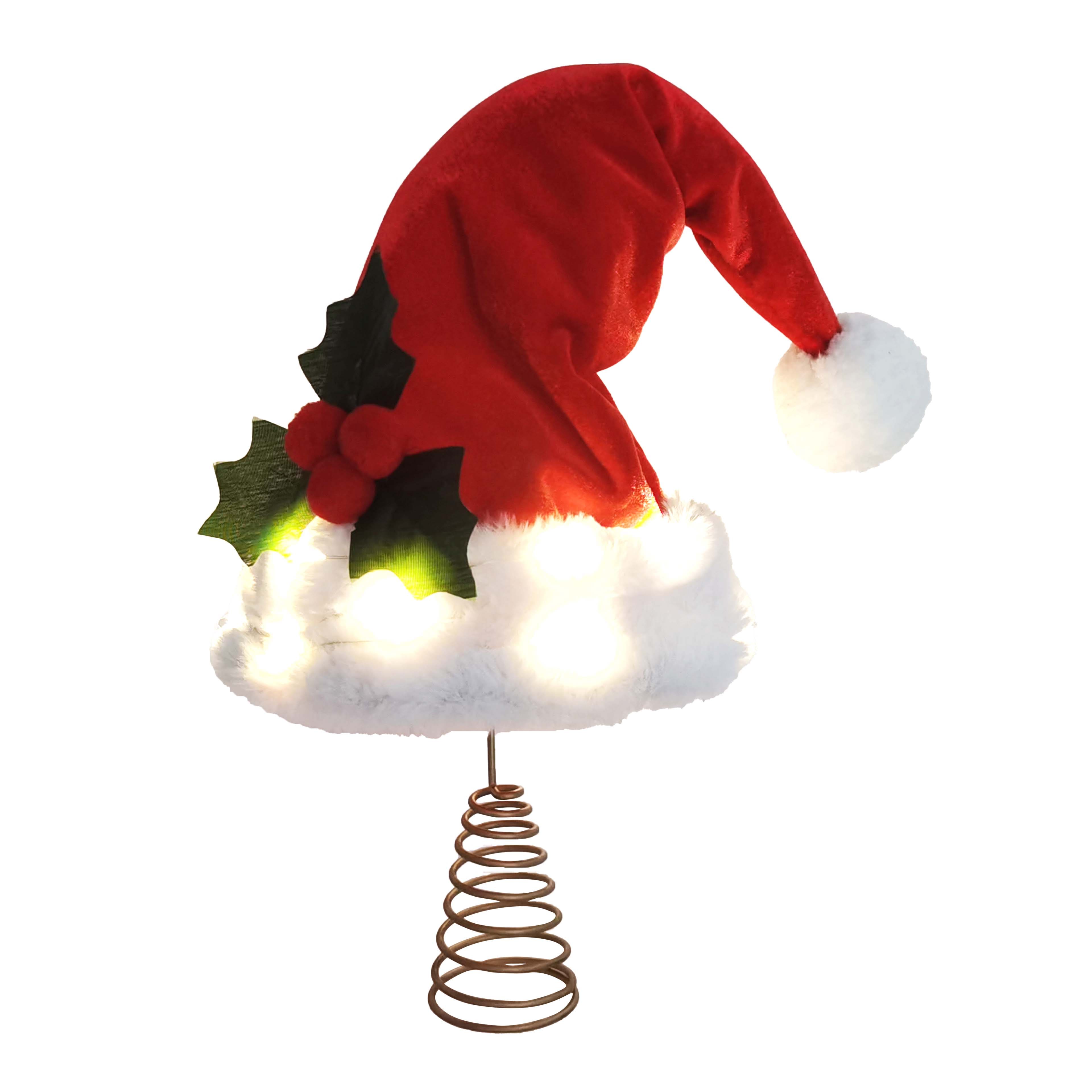 7&#x22; Red Santa Hat LED Tree Topper by Ashland&#xAE;