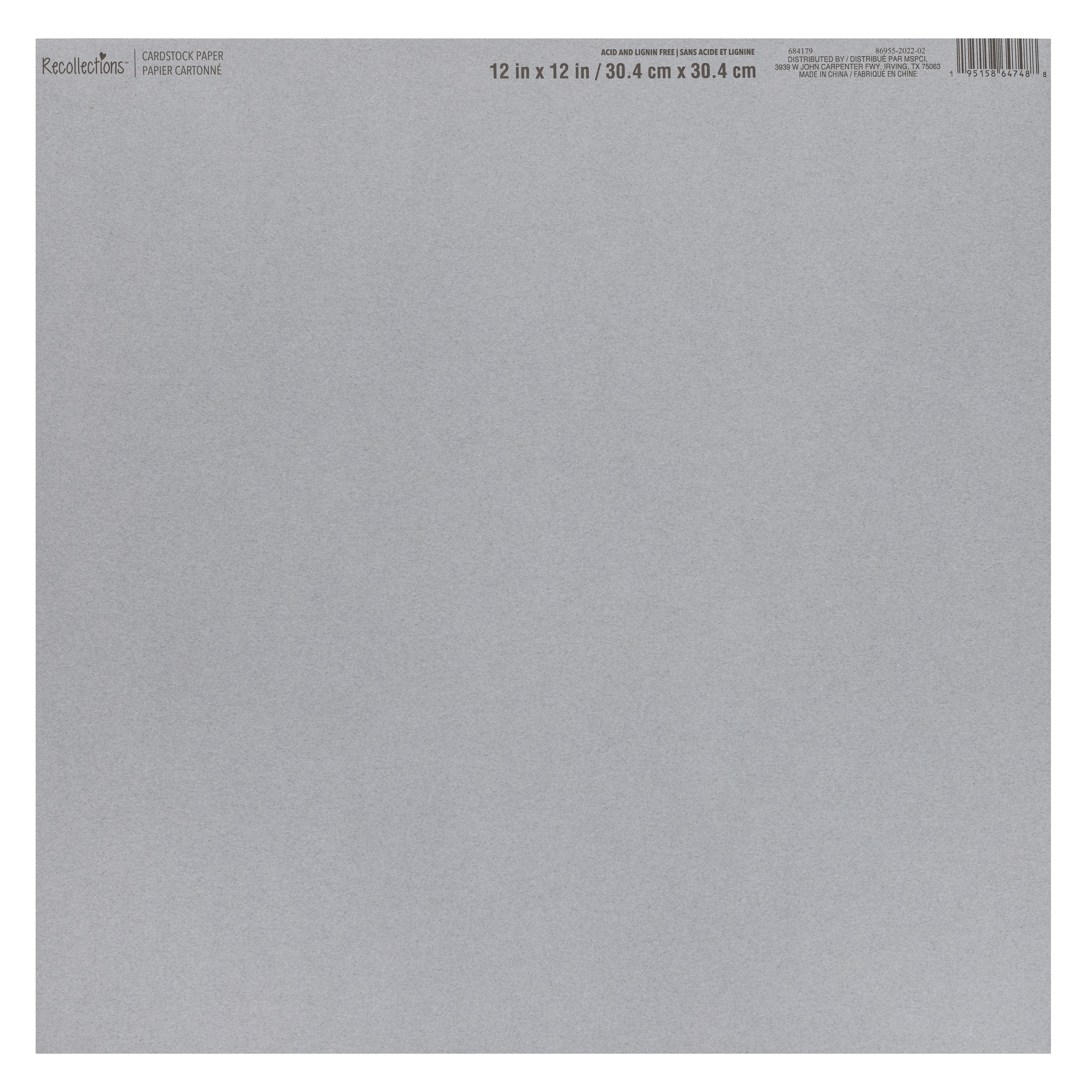 60 Pack: Smooth Solid Cardstock Paper by Recollections™, 12" x 12"