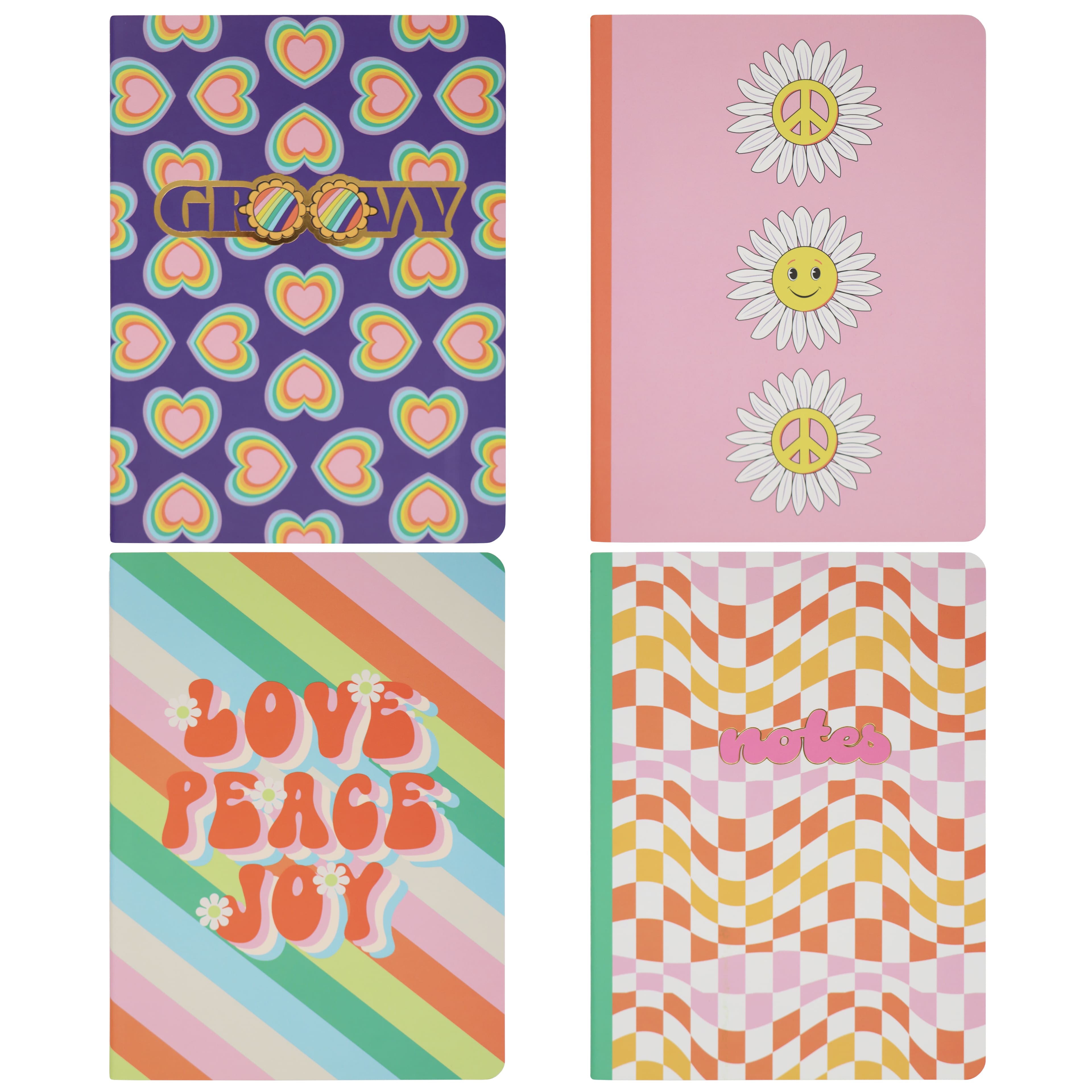 6" x 8" Groovy Notebook Set by Fab Finds