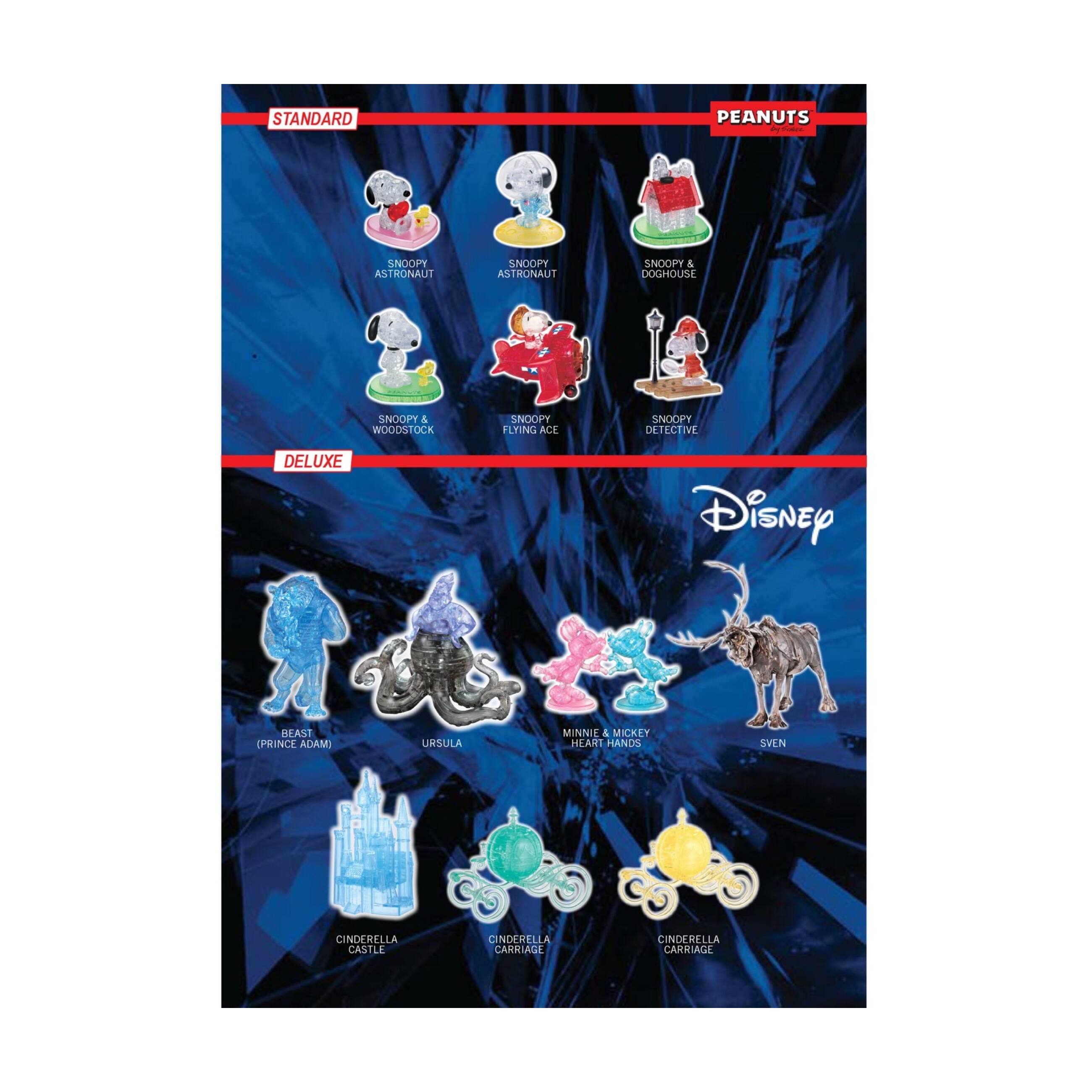 3D Crystal Puzzle - Disney Cinderella&#x27;s Carriage (Clear): 71 Pcs