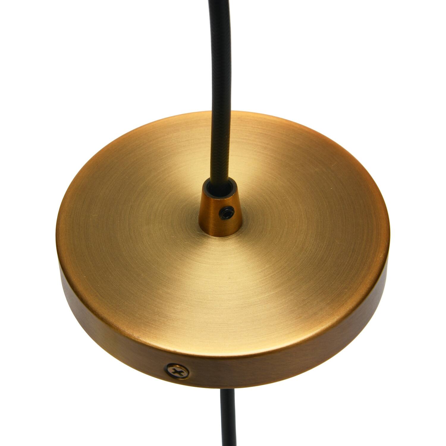 Hello Honey® Robert Stevenson Lighting Celia Brushed Bronze Faceted Crystal & Metal Ceiling Light