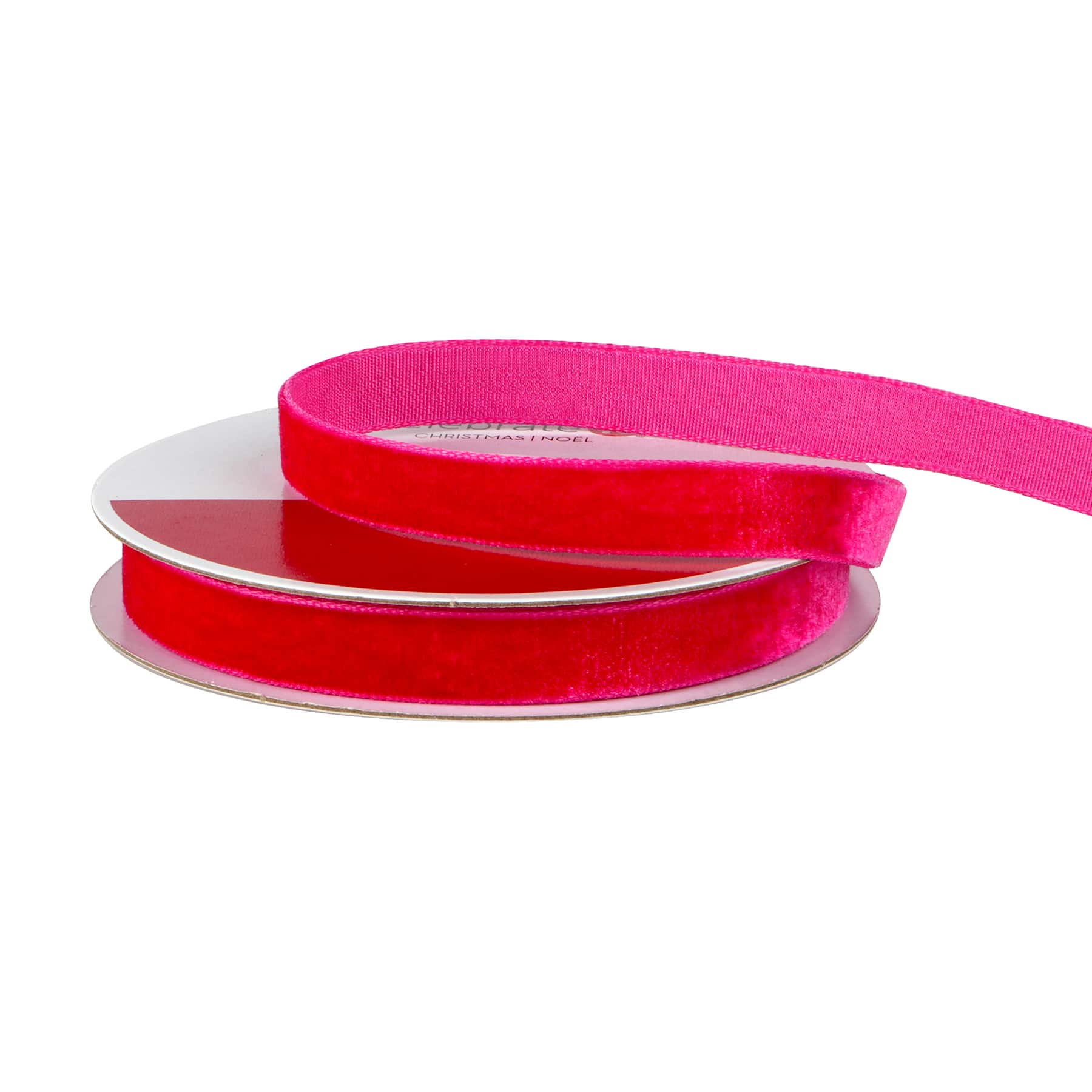 3/8&#x22; x 12ft. Velvet Ribbon by Celebrate It&#xAE; Christmas