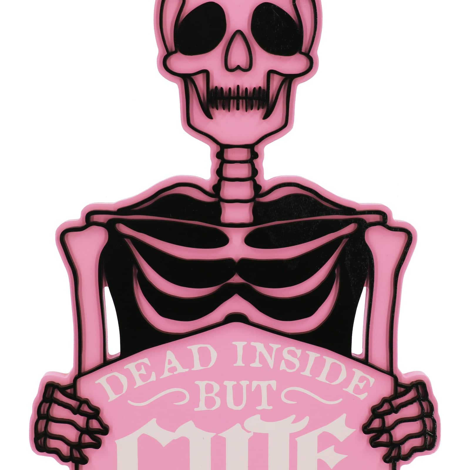 14&#x22; Dead Inside But Cute Skeleton Wall Sign by Ashland&#xAE;