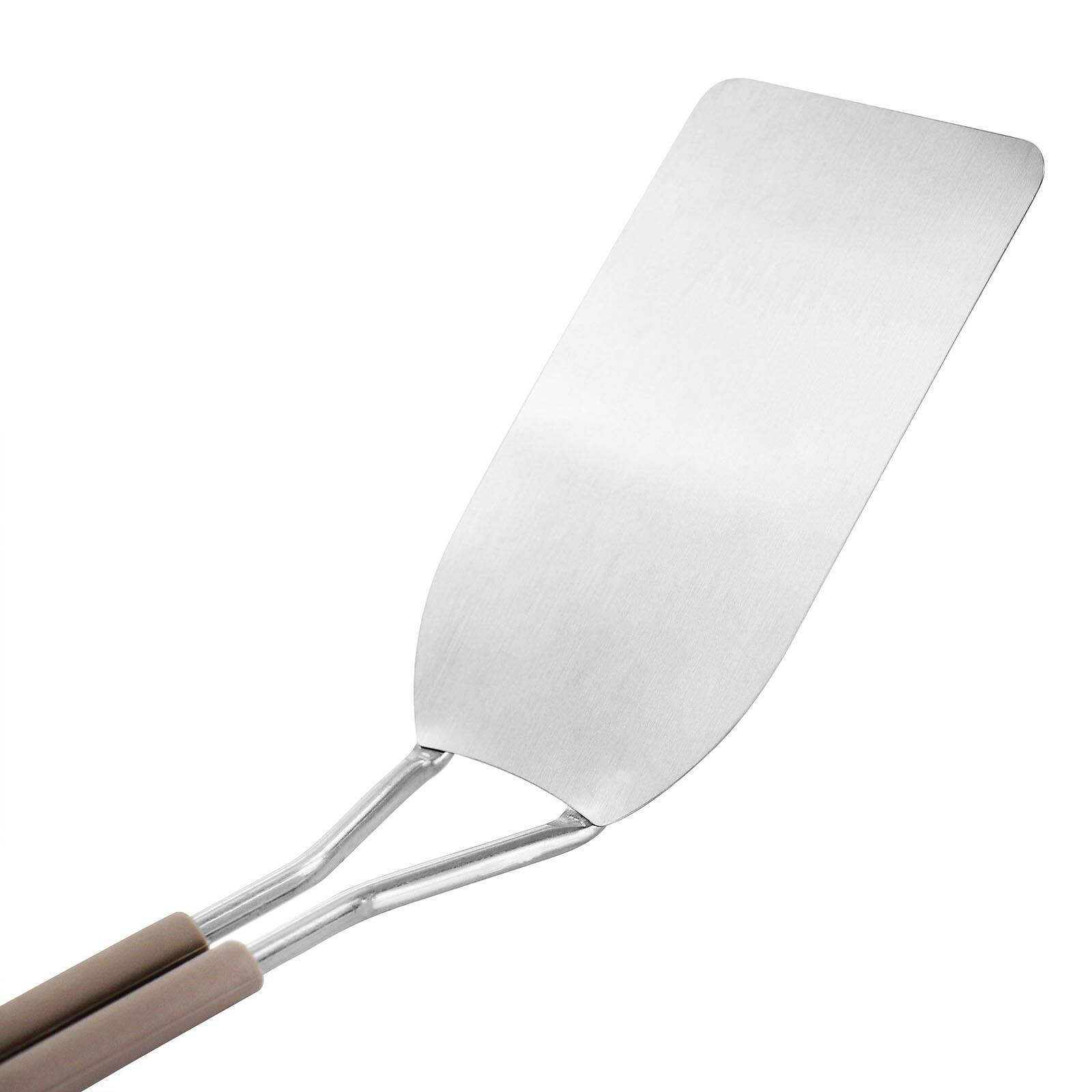 Martha Stewart Everyday Taupe Stainless Steel Spring Turner