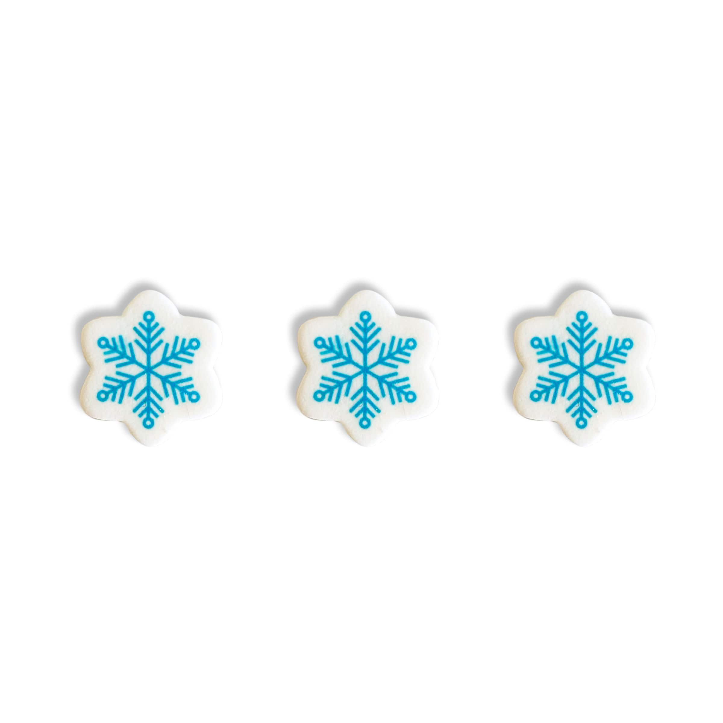 Sprinkle Pop Snowflakes Icing Decorations, 12ct.