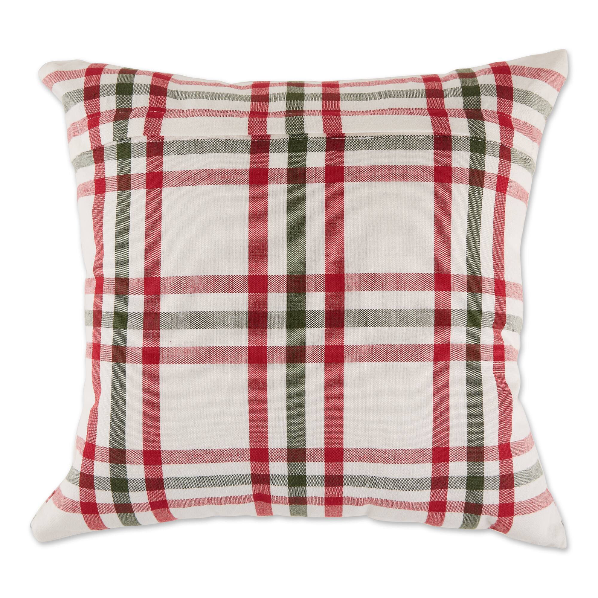 DII® Farmhouse Christmas Plaid Pillow Cover Set