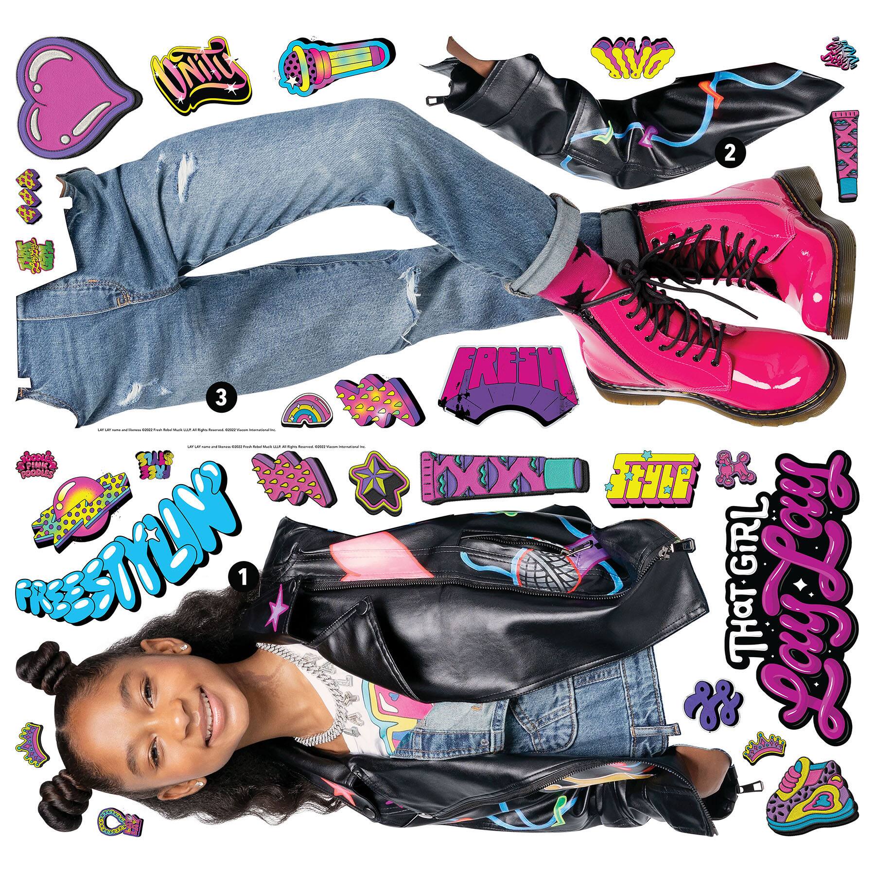 RoomMates That Girl Lay Lay Giant Peel & Stick Wall Decals