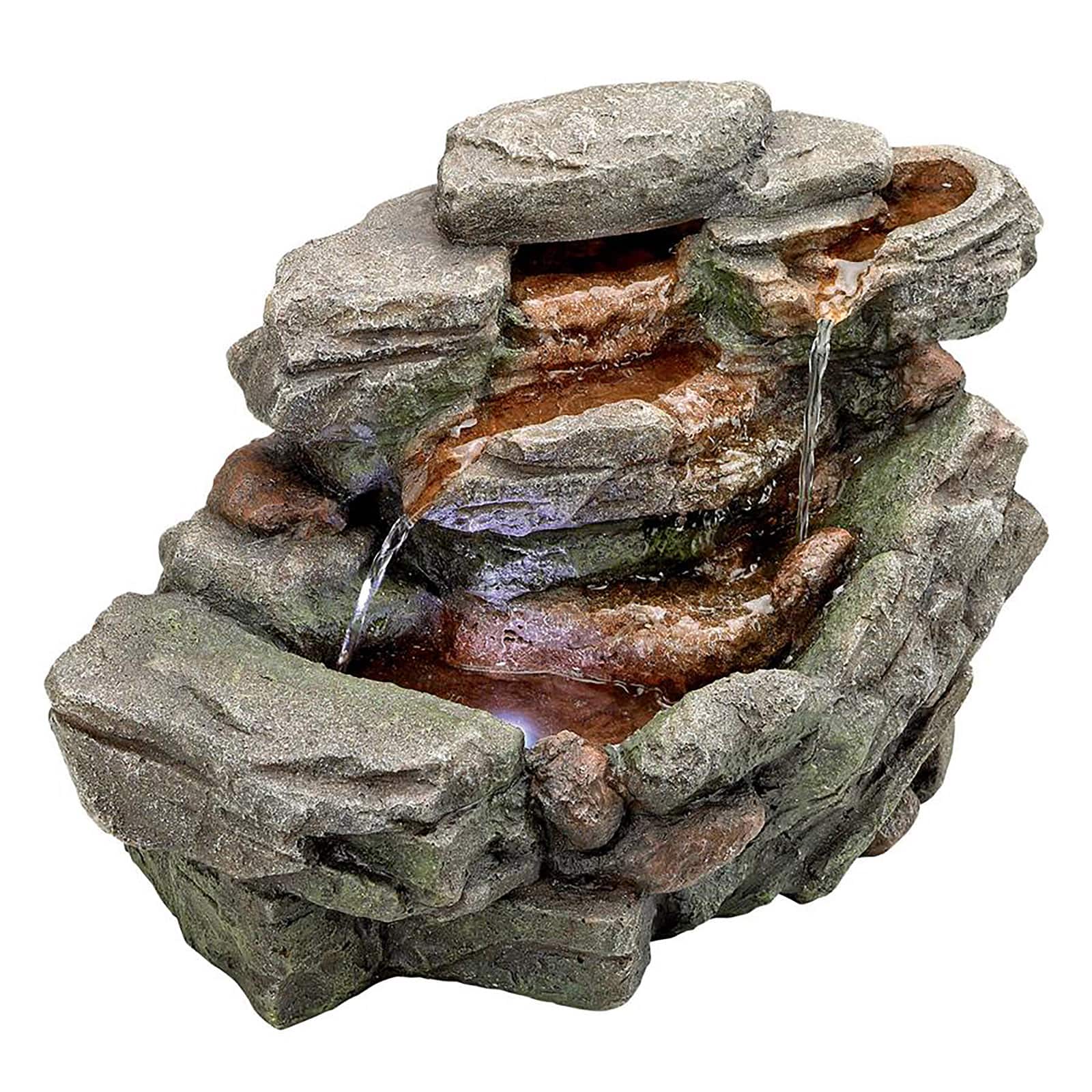 Design Toscano Waterfall Creek Cascading Tabletop Fountain