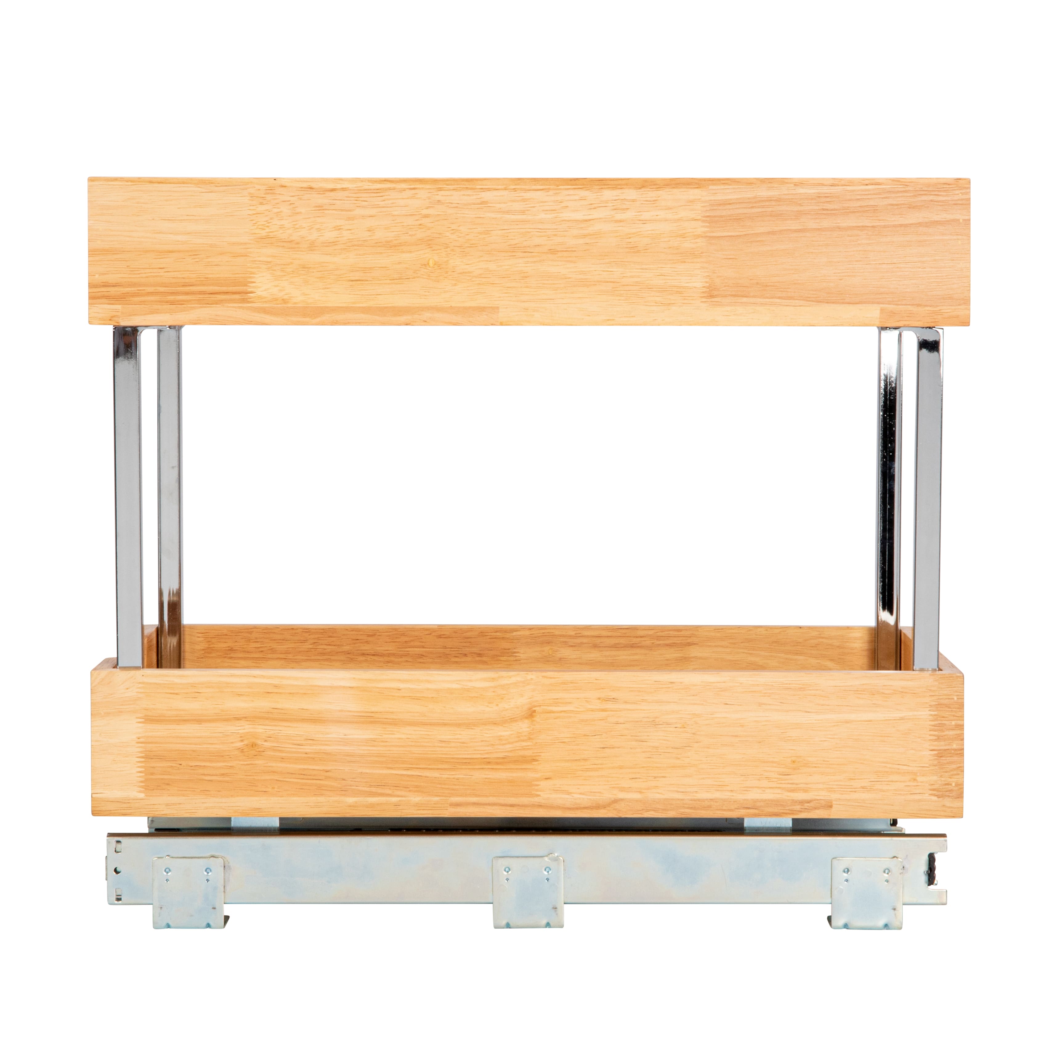 Household Essentials Glidez Wood 2-Tier Cabinet Organizer