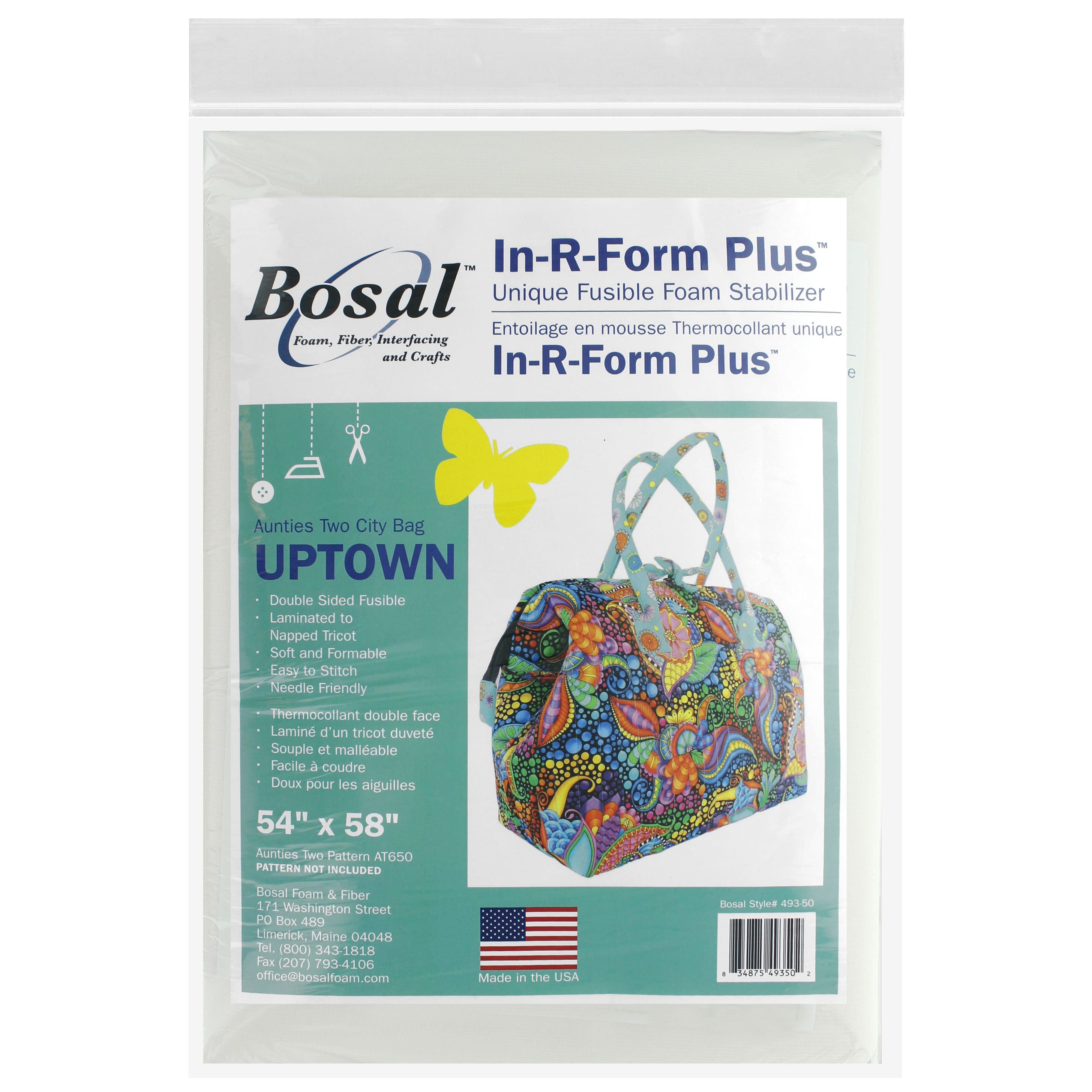 Bosal In-R-Form Plus Unique Fusible Foam Stabilizer, White Each (Pack of 2)
