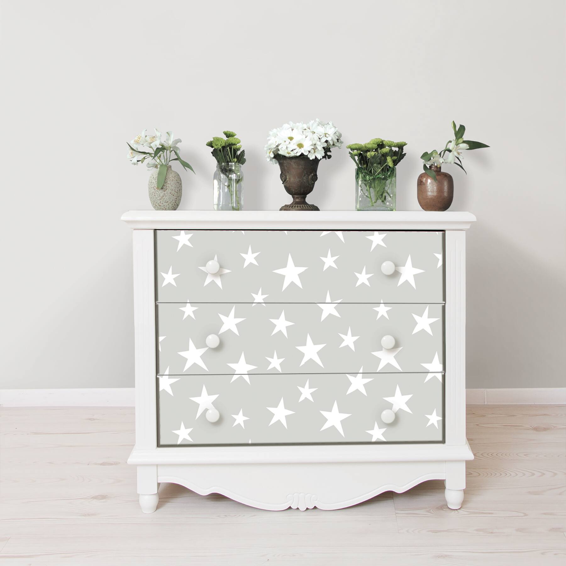 NuWallpaper Stardust Gray Peel & Stick Wallpaper