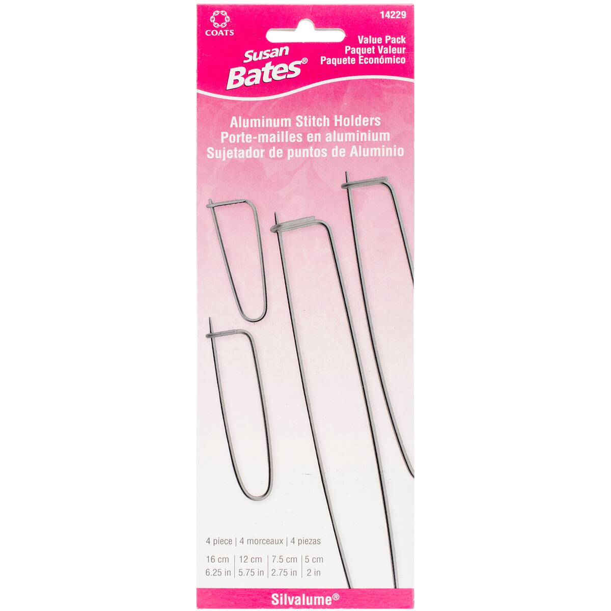 Susan Bates® Aluminum Stitch Holders, 4ct.