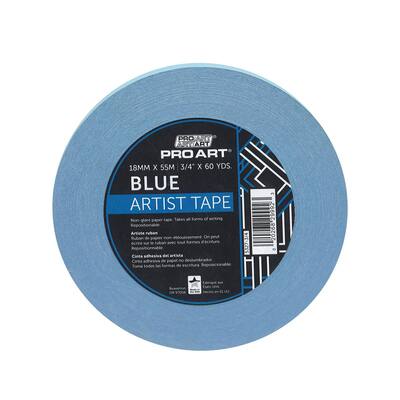COSCO Art Graphic and Craft Tape Roll, Self-Adhesive, Gloss Blue, 1/4 wide  x 324 length