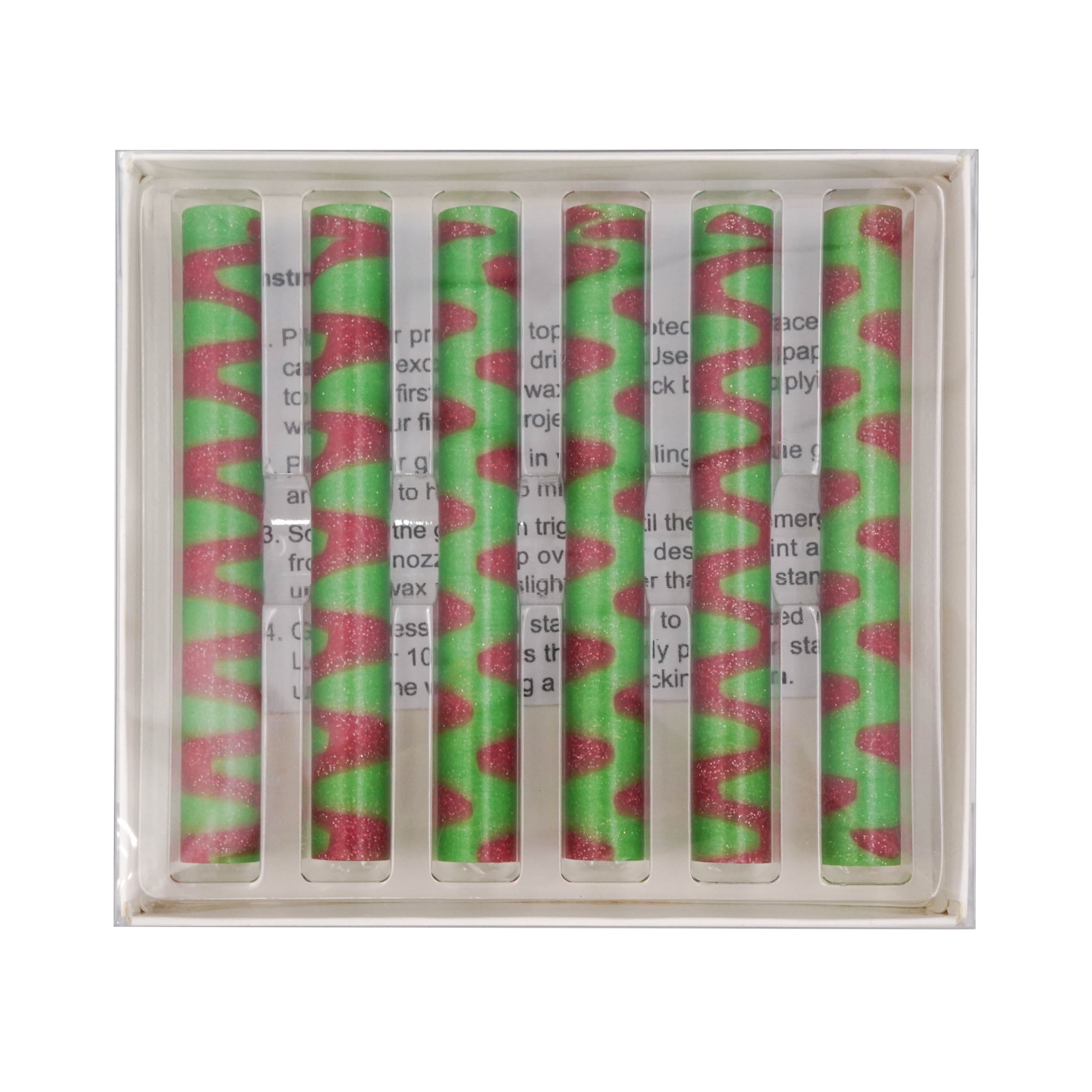 Marbled Red &#x26; Green Sealing Wax Glue Sticks, 6ct. by Recollections&#x2122;