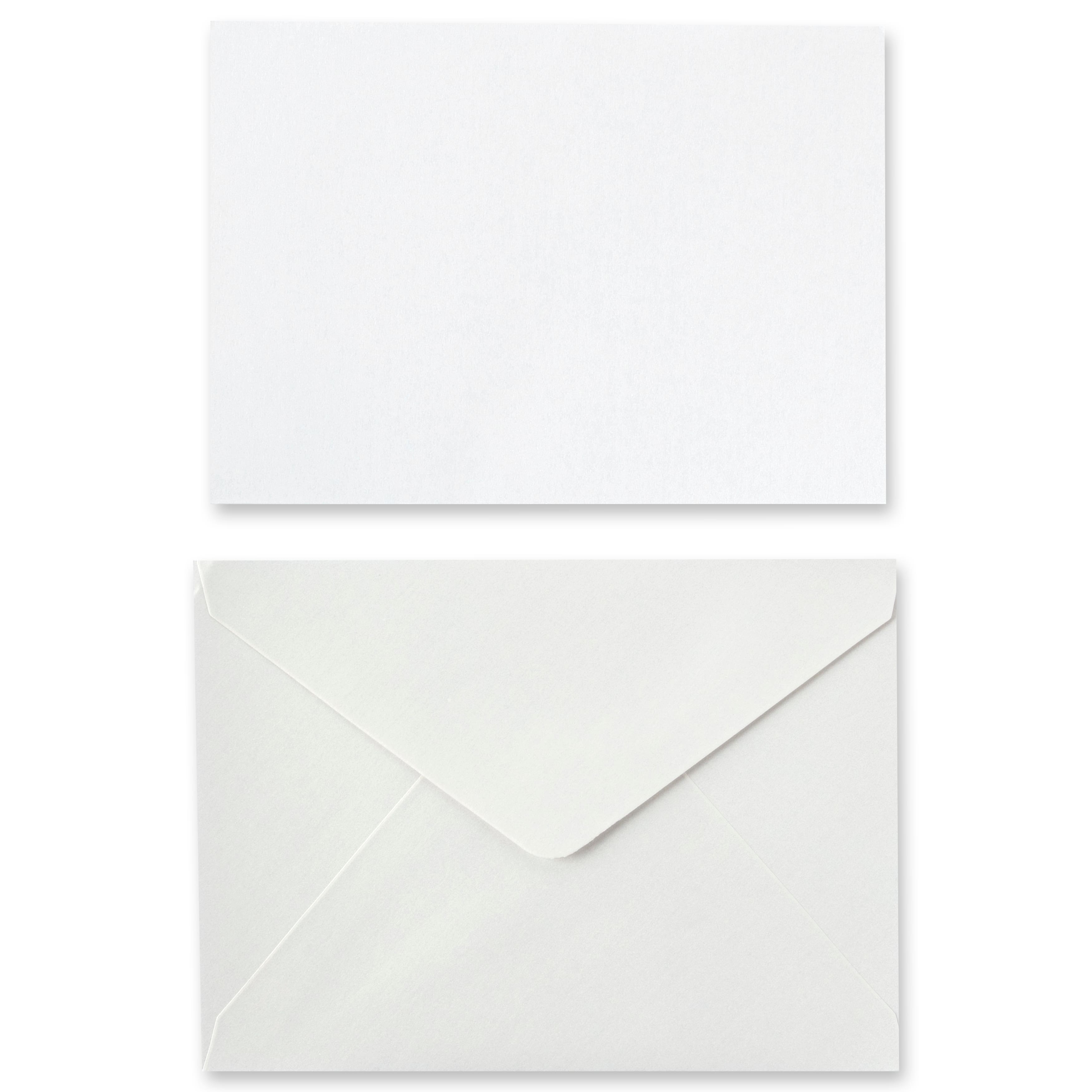 White Shimmer Card & Envelope Sets by Recollections™, 5" x 7"