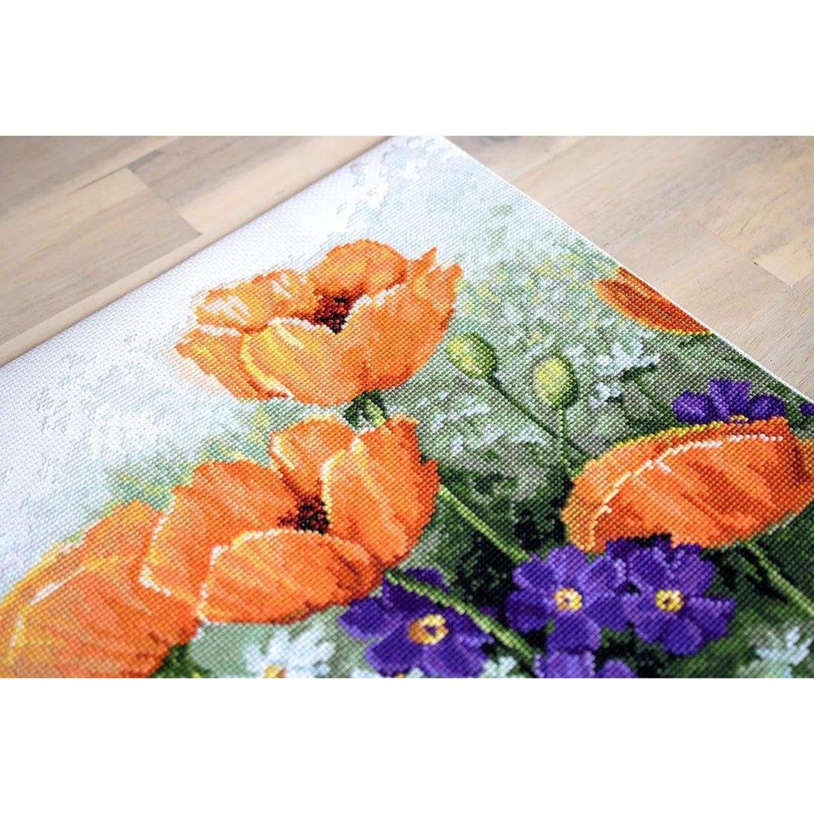 Luca-s Poppies Counted Cross Stitch Kit