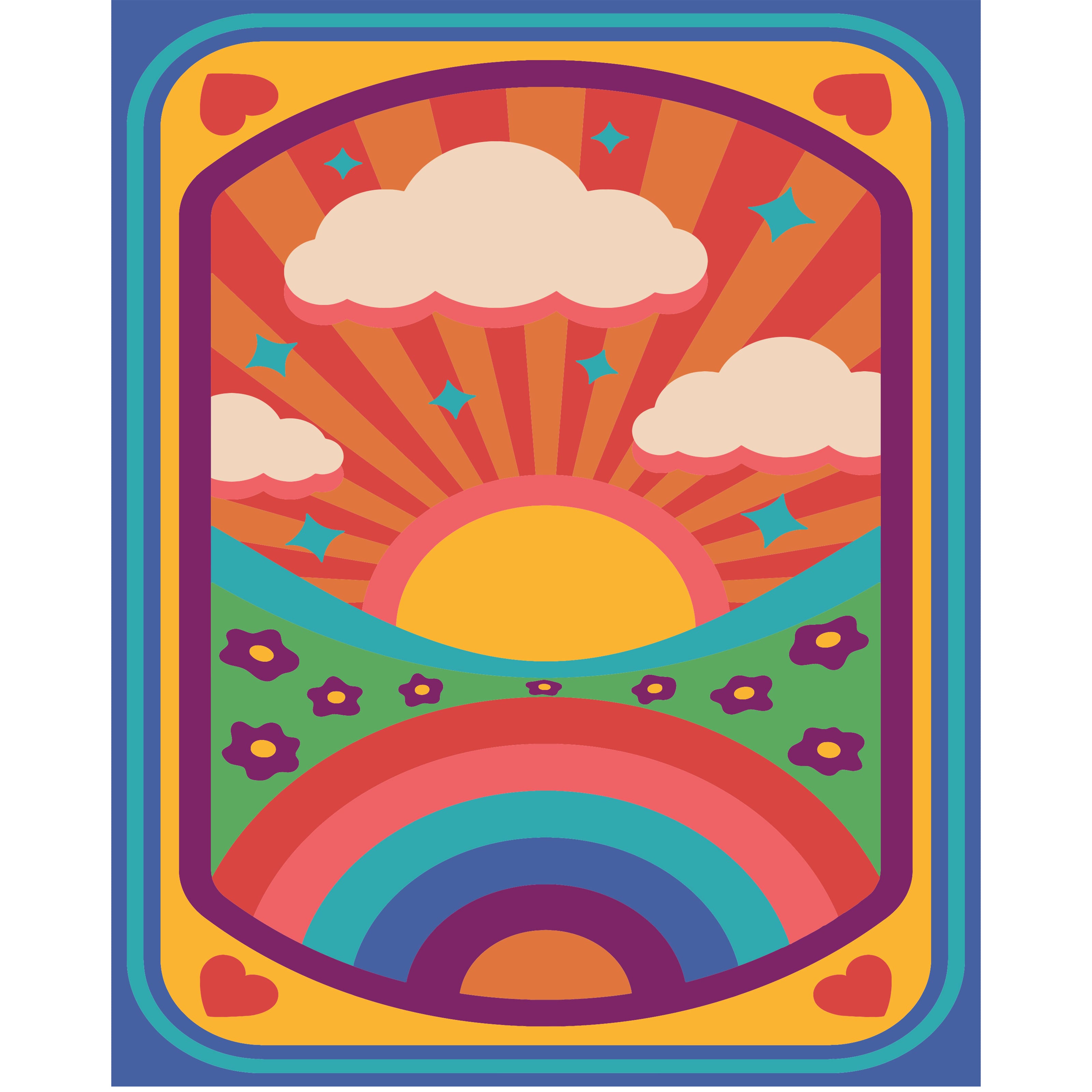 8" x 10" Groovy Sun Paint-by-Number Kit by Artist's Loft®