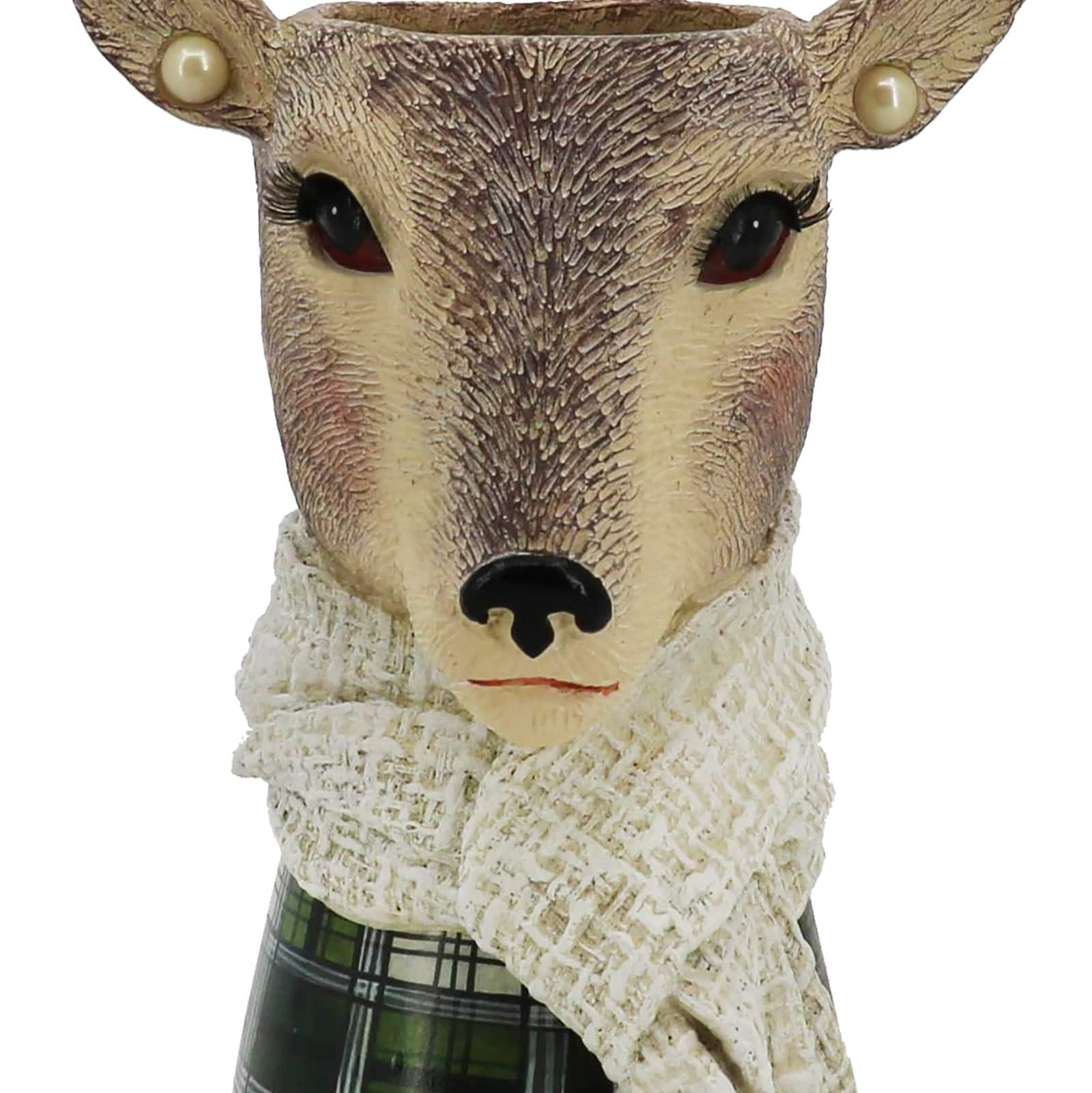 8&#x22; Deer with Scarf Decorative Container by Ashland&#xAE;