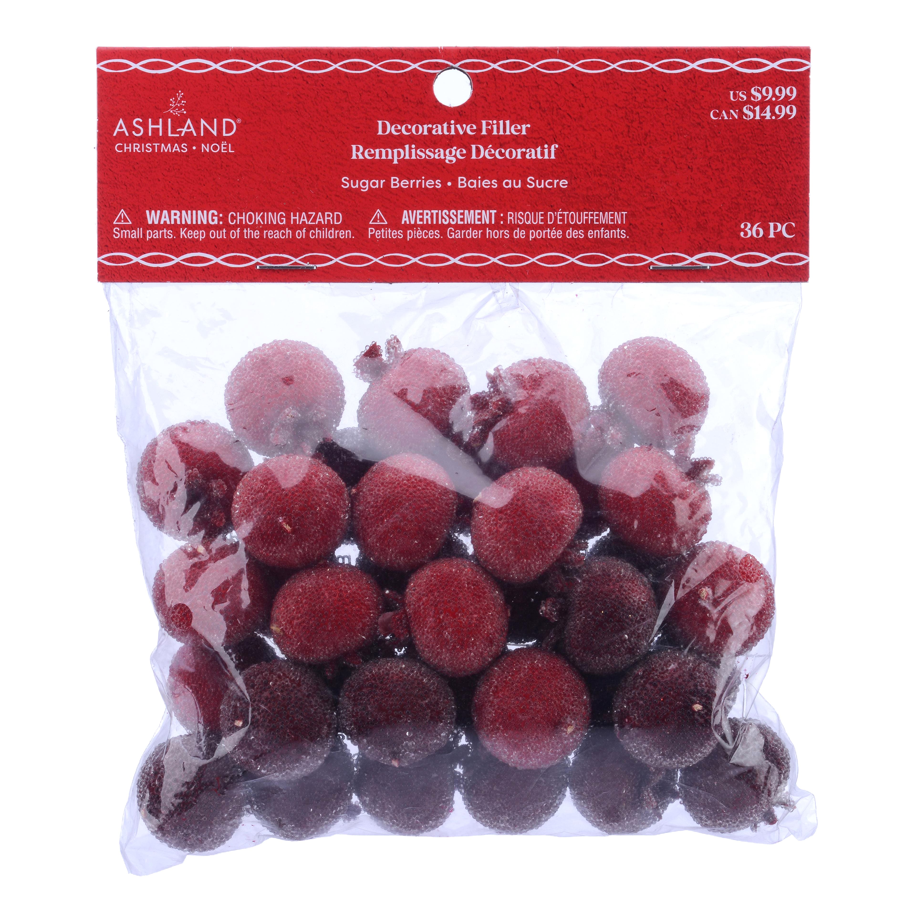 Red Sugar Berry Decorative Filler, 36ct. by Ashland&#xAE;