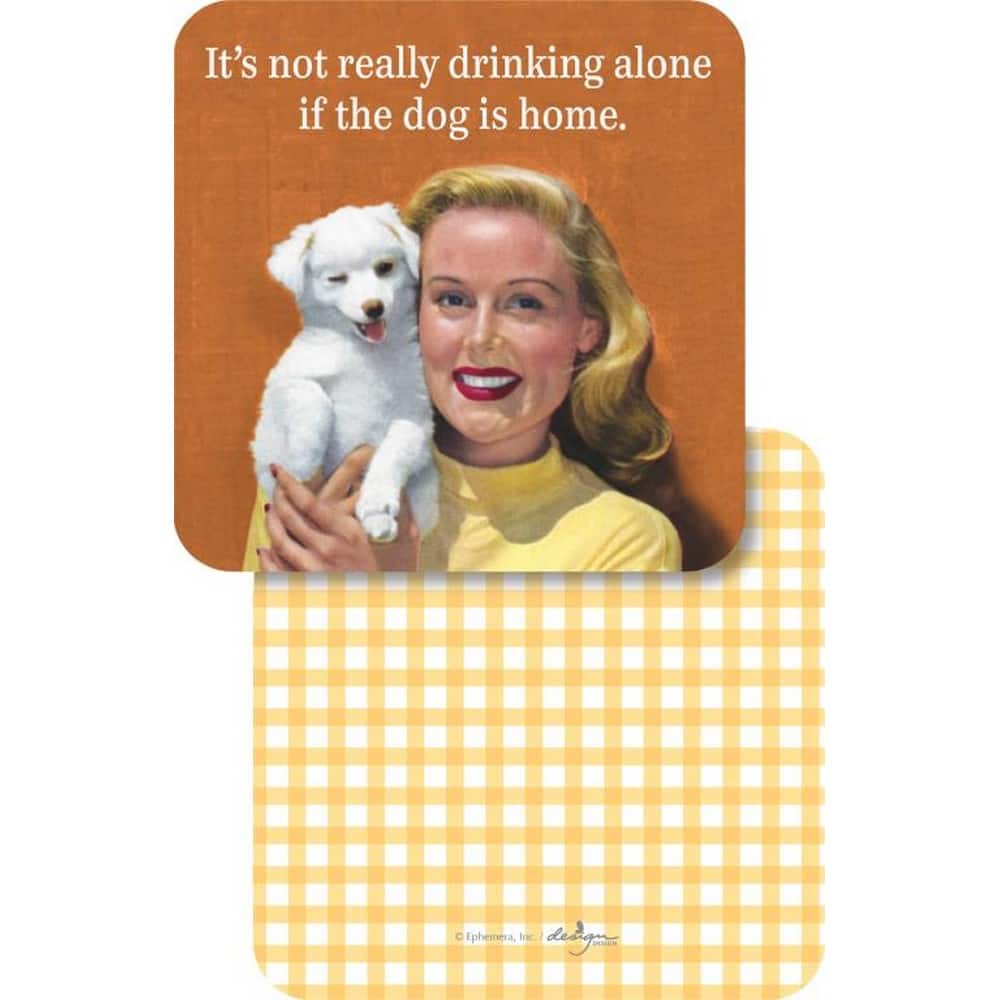 JAM Paper If The Dog is Home Coasters, 60ct.