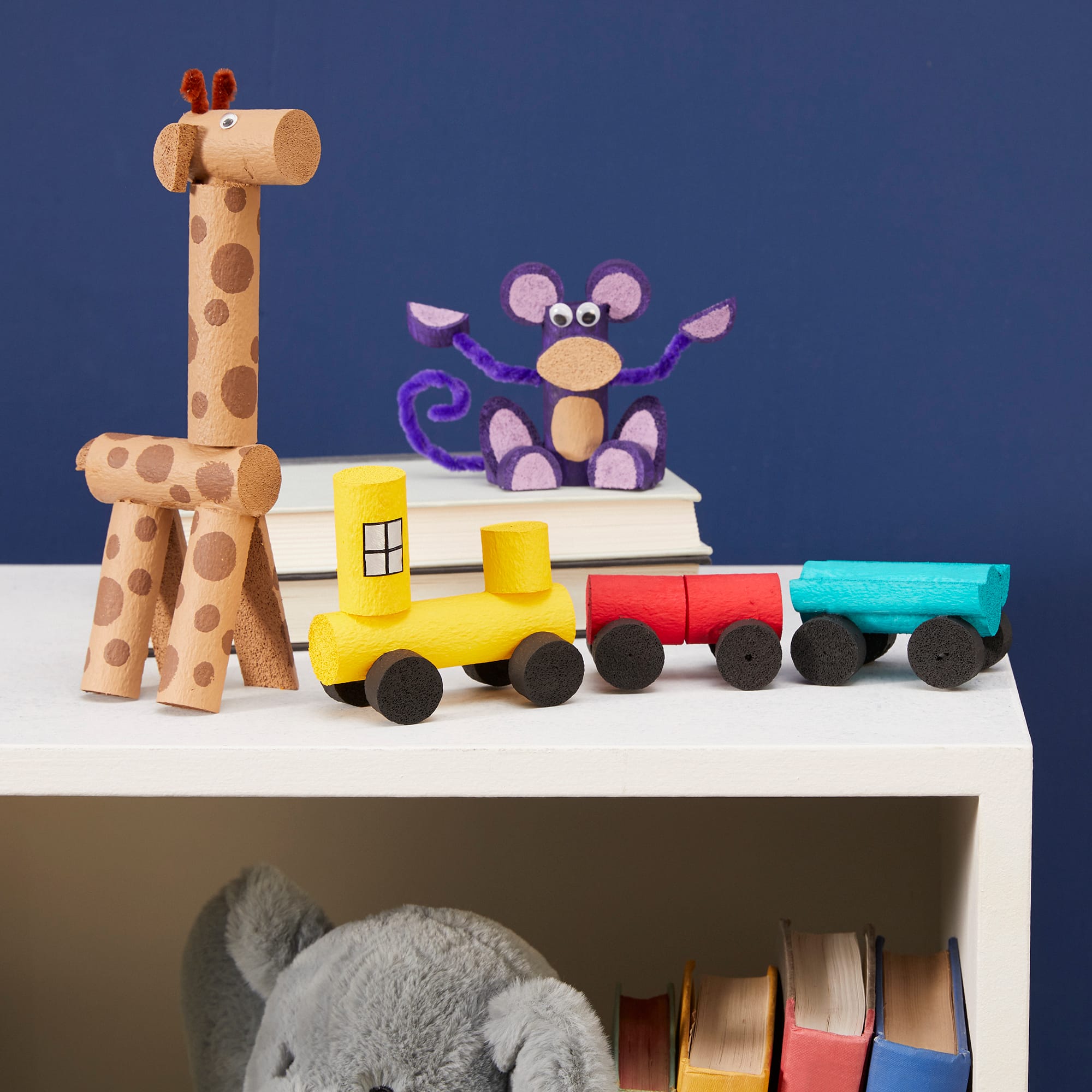 FloraCraft® CraftFōM® 1" x 2" White Foam Rods, 24ct.