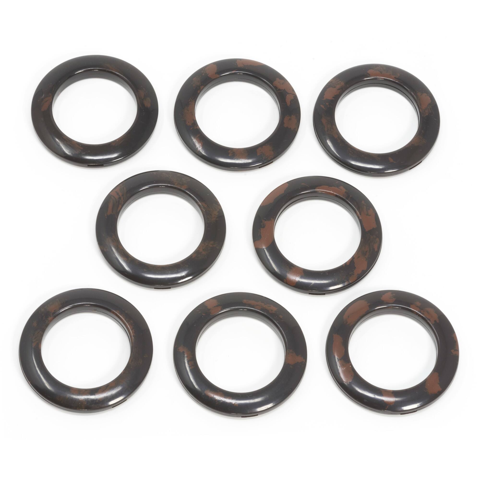 Dritz Home 1.5&#x22; Rustic Brown Round Curtain Grommets
