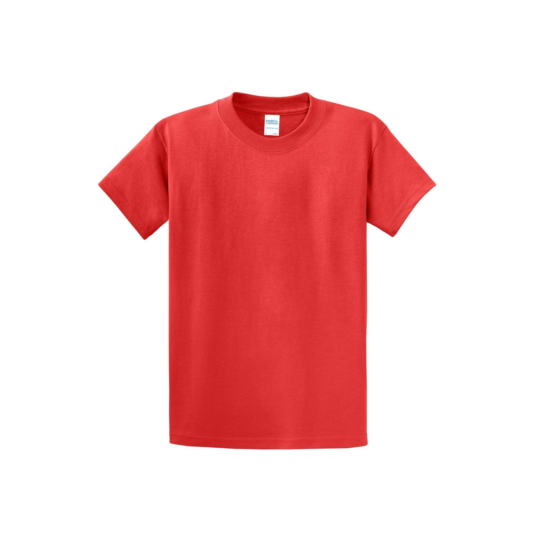 Port &#x26; Company&#xAE; Essential Red &#x26; Pink Shades Adult T-Shirt