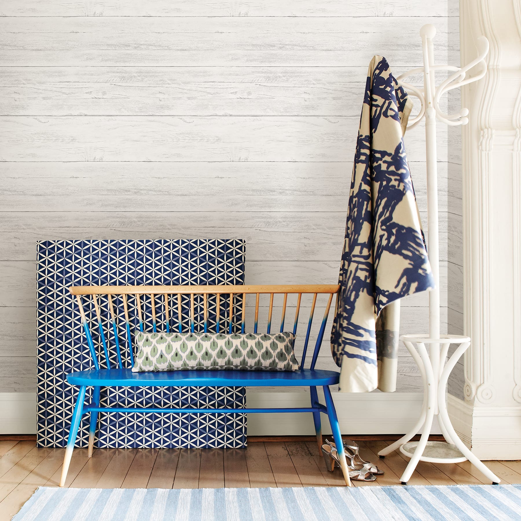 NuWallpaper Shiplap Peel & Stick Wallpaper