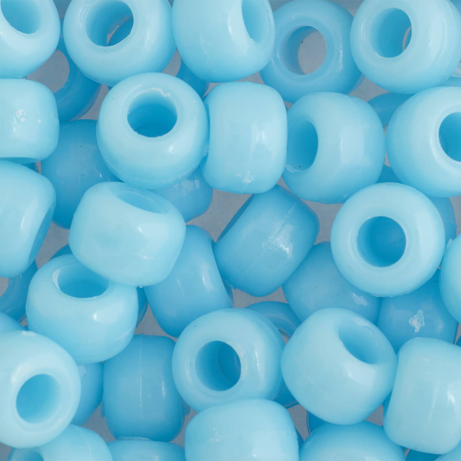 John Bead 9mm Opaque Plastic Pony Beads, 1,000ct.