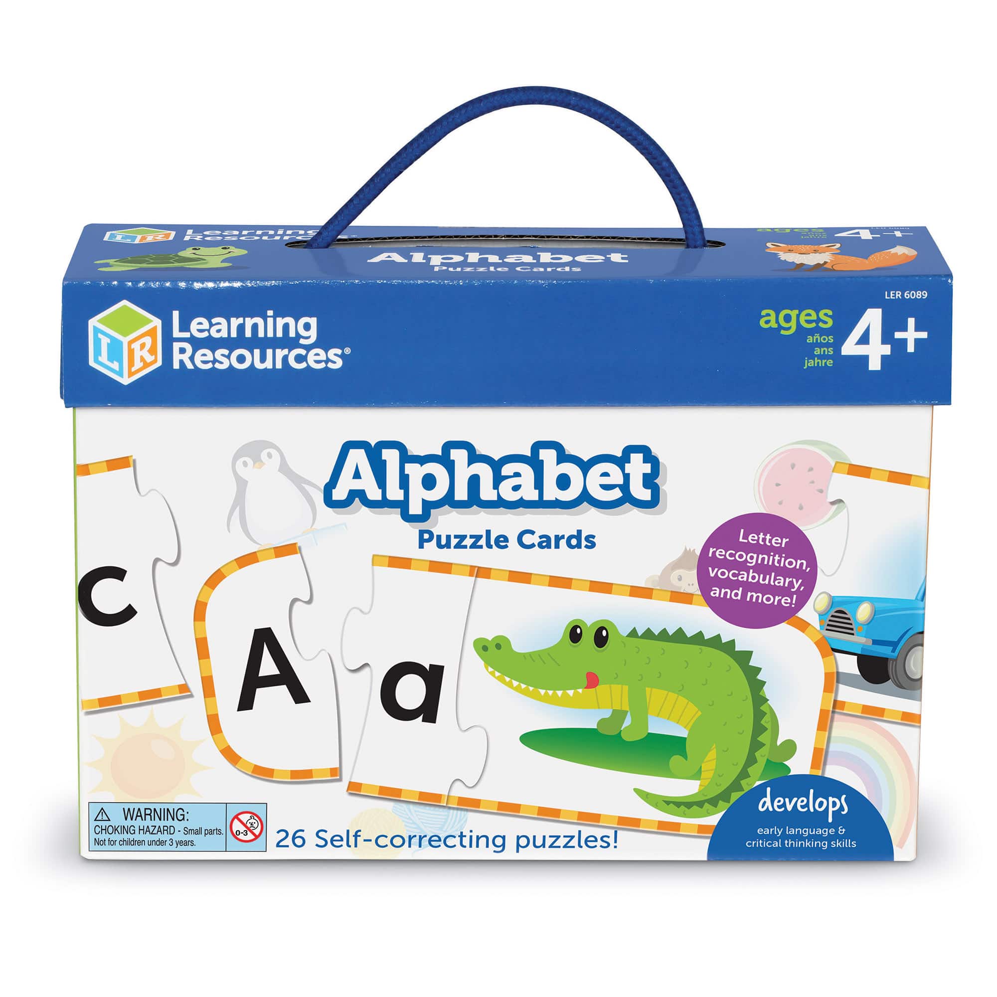 Learning Resources Upper &#x27;n Lowercase Alphabet Puzzle Cards