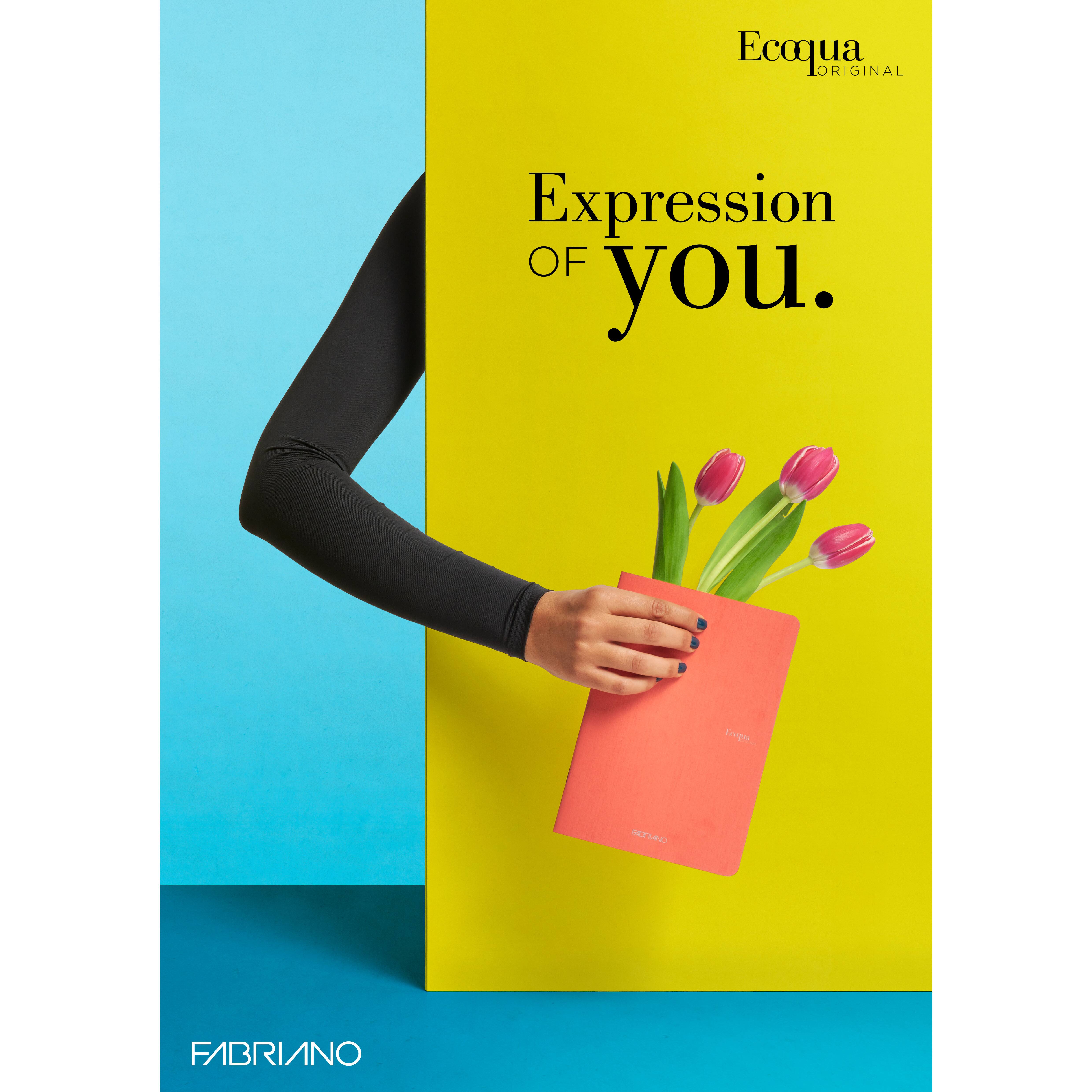 Fabriano Ecoqua Wine Original Staple-Bound Lined Notebook