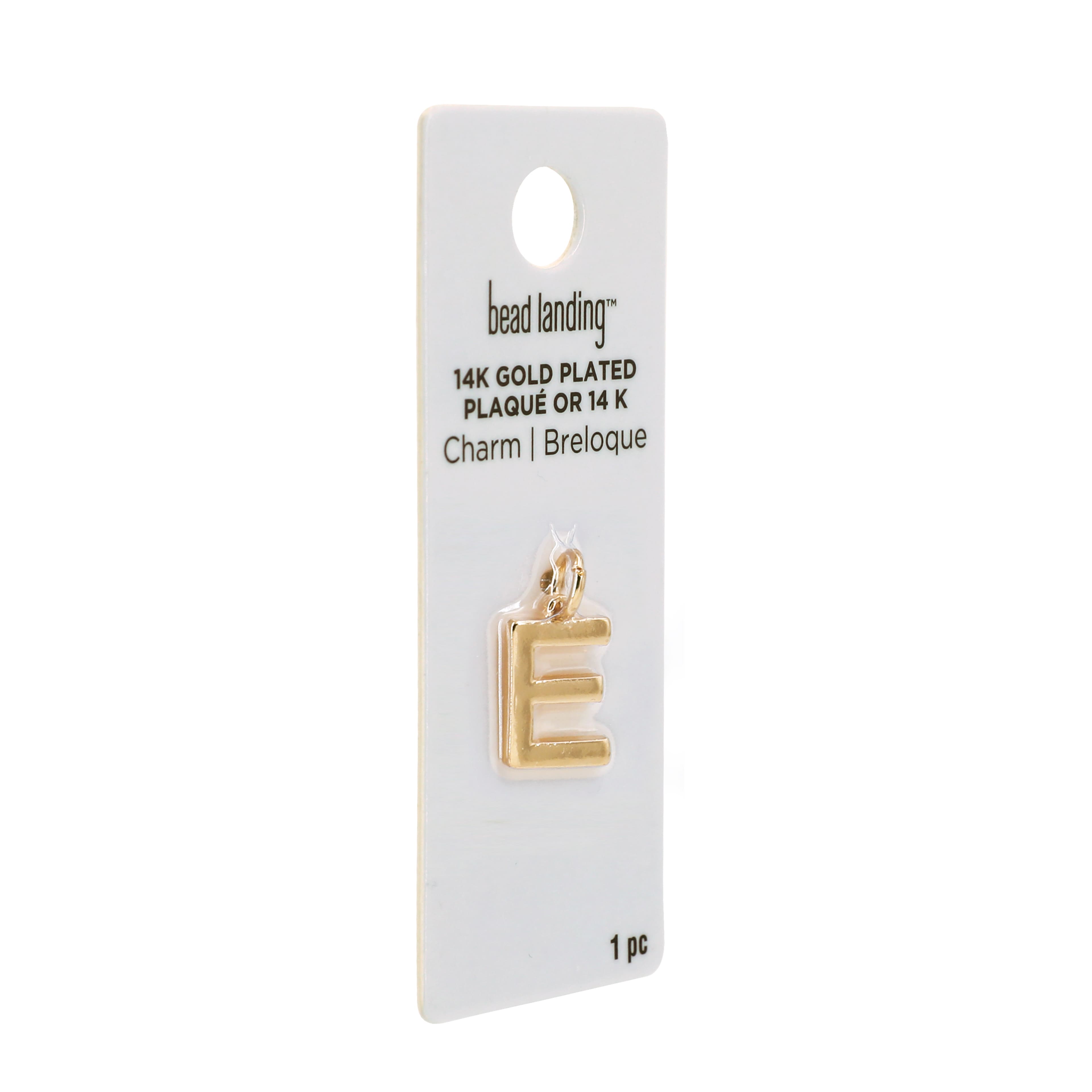 14K Gold Plated Letter Charm by Bead Landing&#x2122;
