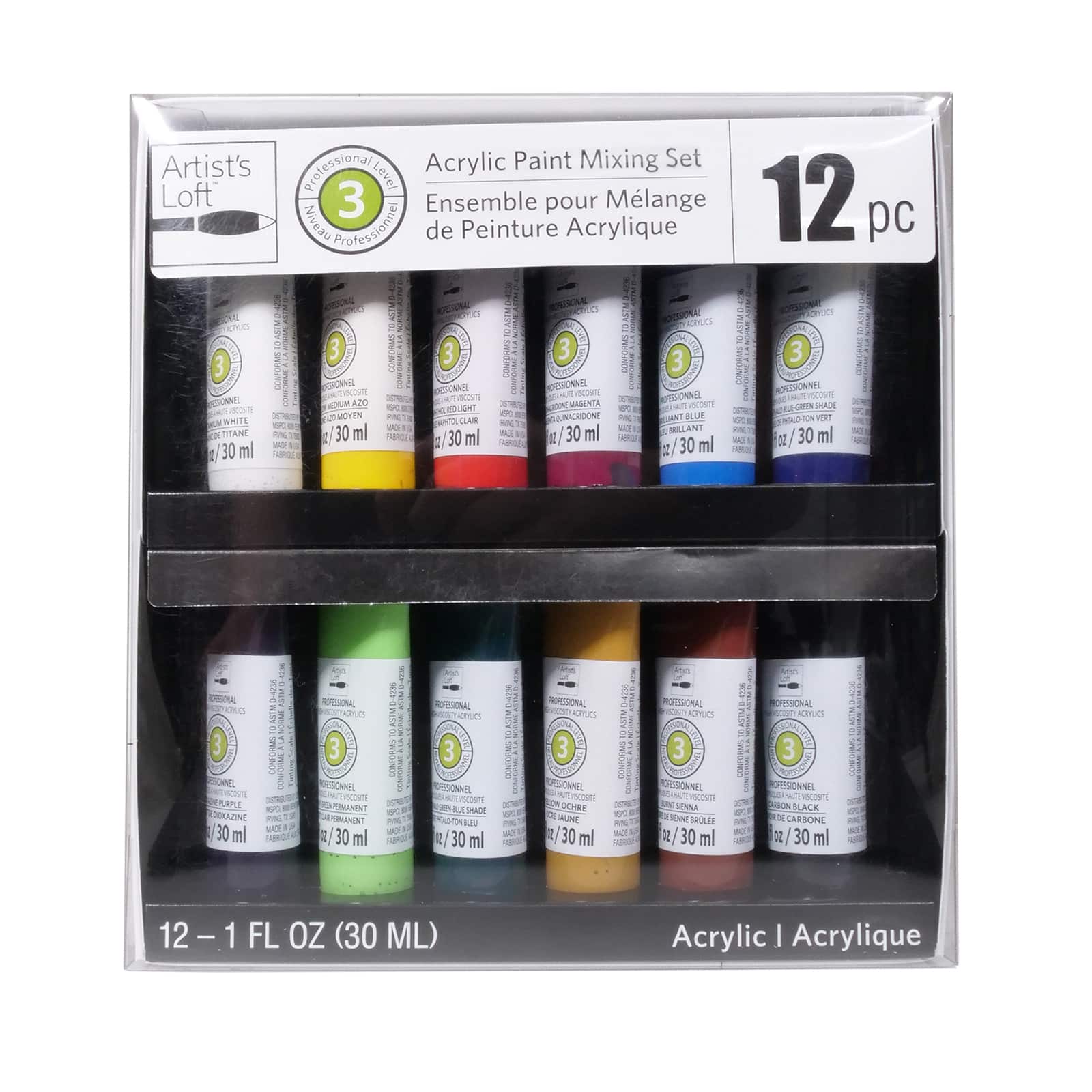 Level 3 Acrylic Paint Mixing Set by Artist's Loft® 12ct