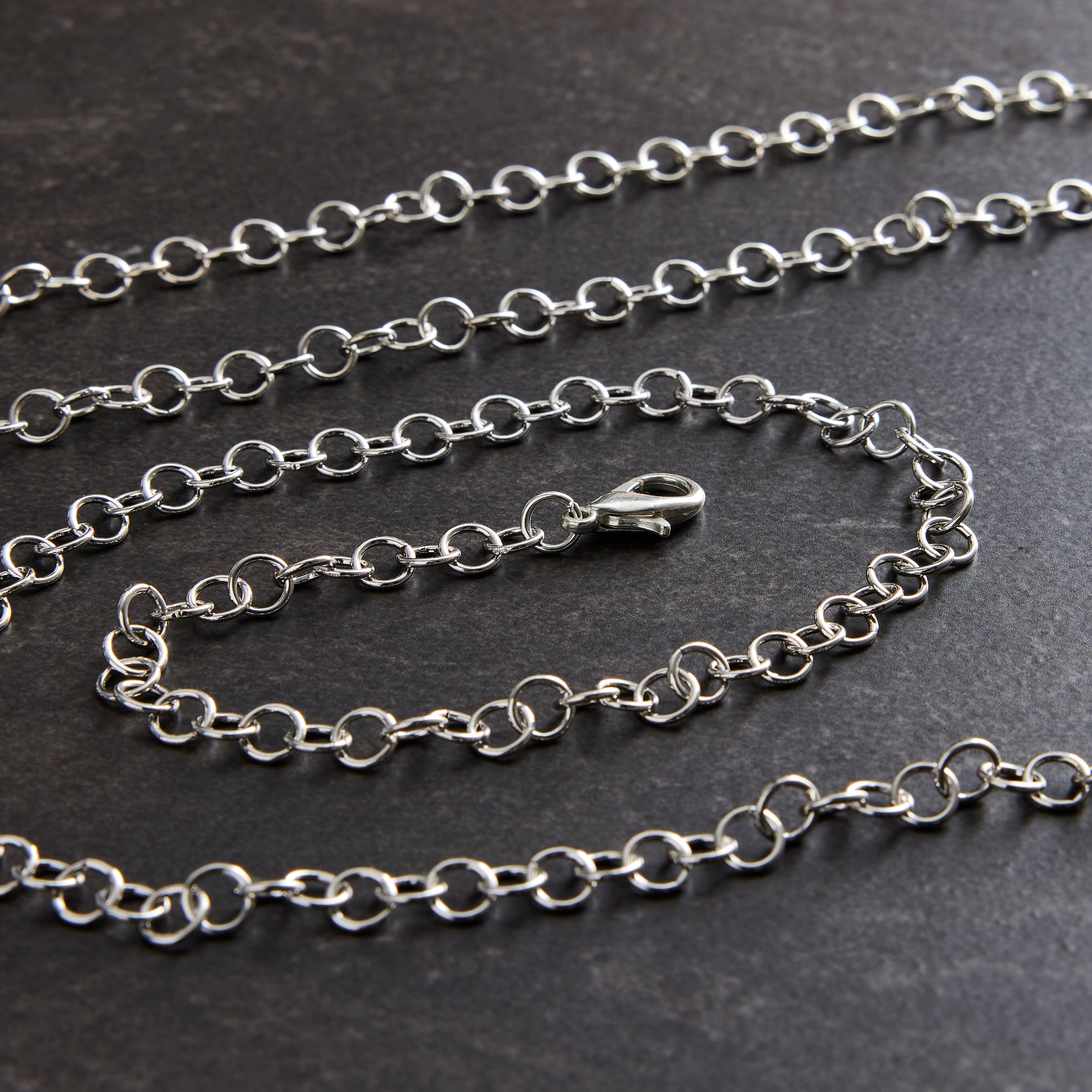 12 Packs: 2 ct. (24 total) Silver Necklaces by Creatology&#x2122;