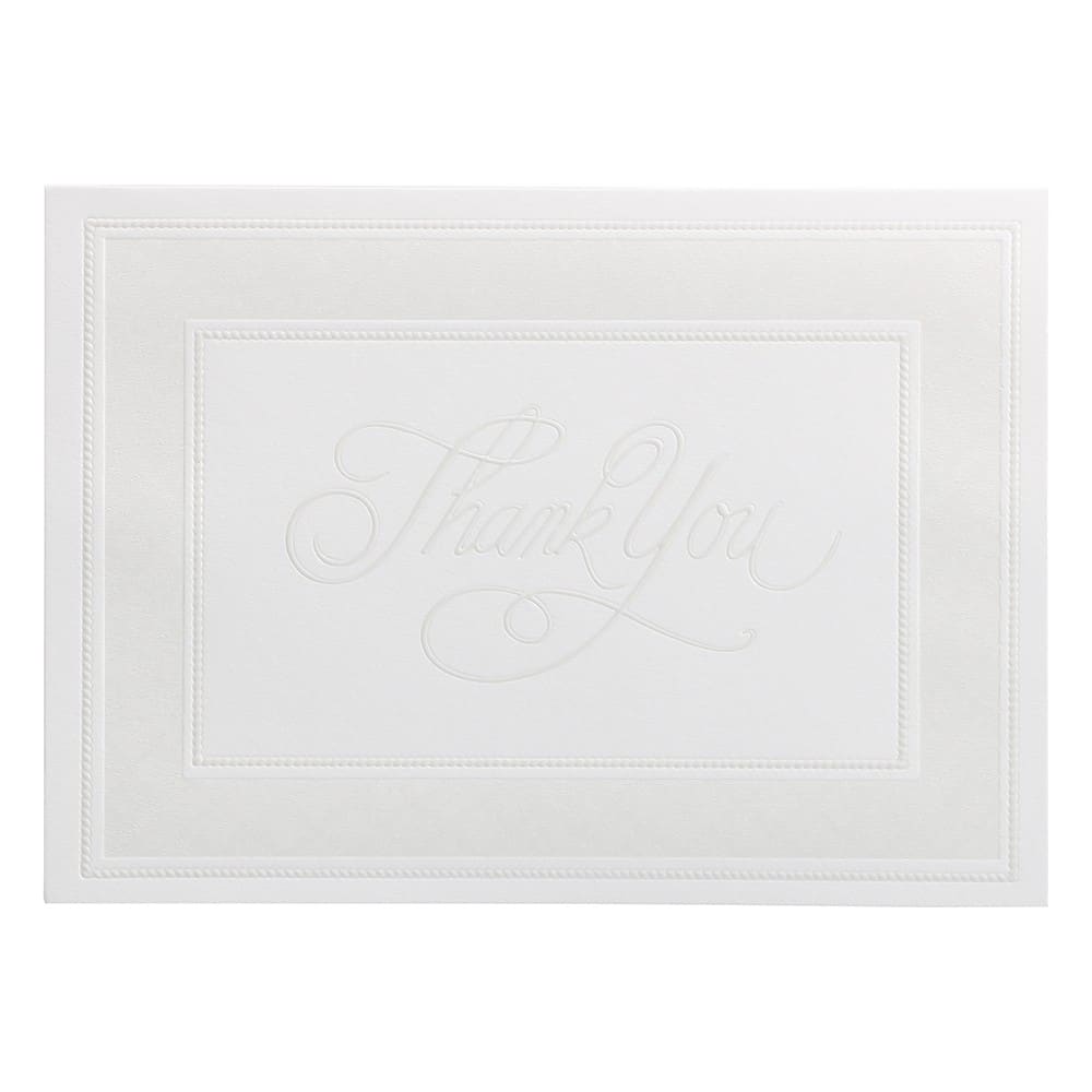 JAM Paper Pearl Border Thank You Cards &#x26; Envelopes, 25ct.